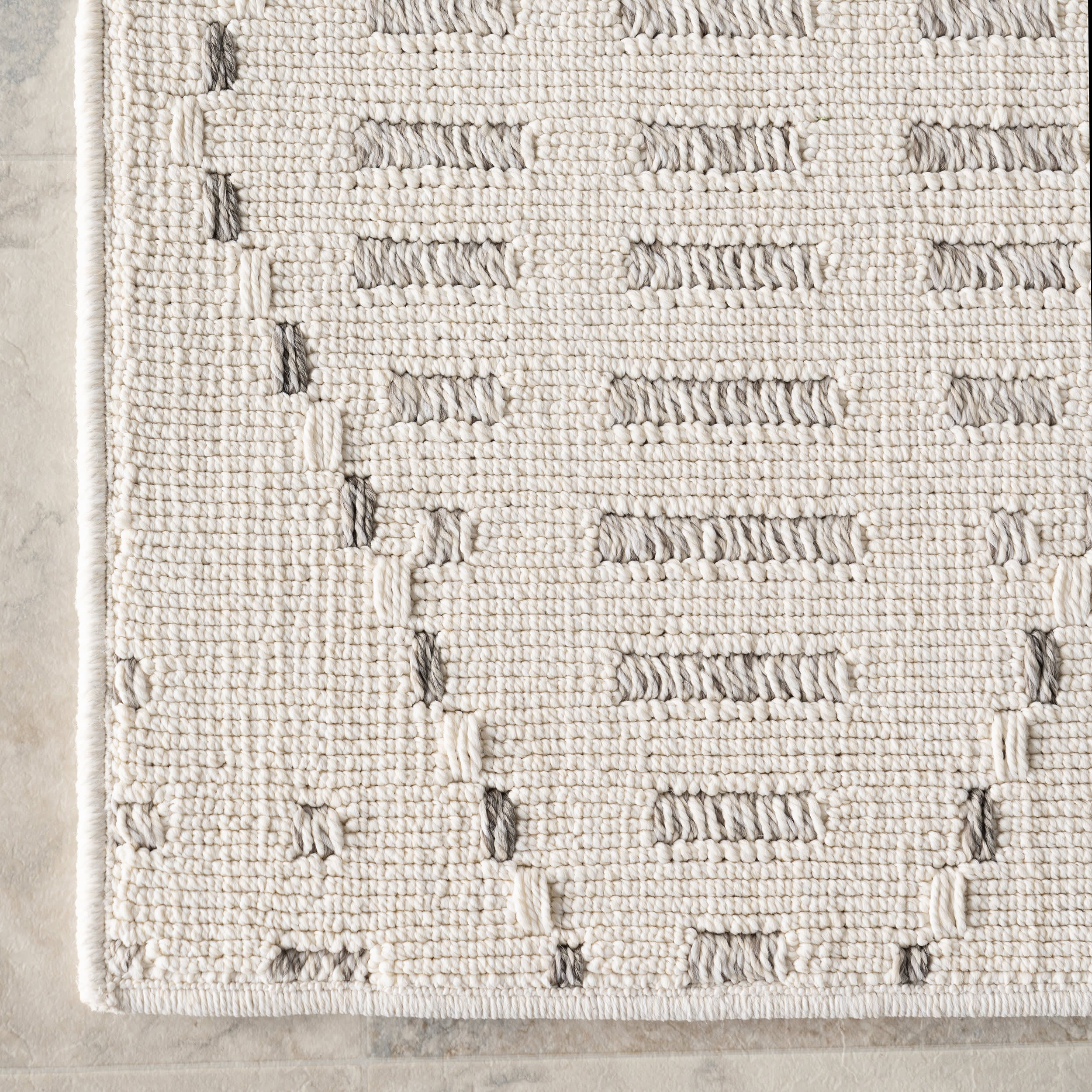 Maci Shaded Trellis Indoor/Outdoor Rug | Cream - Image 4