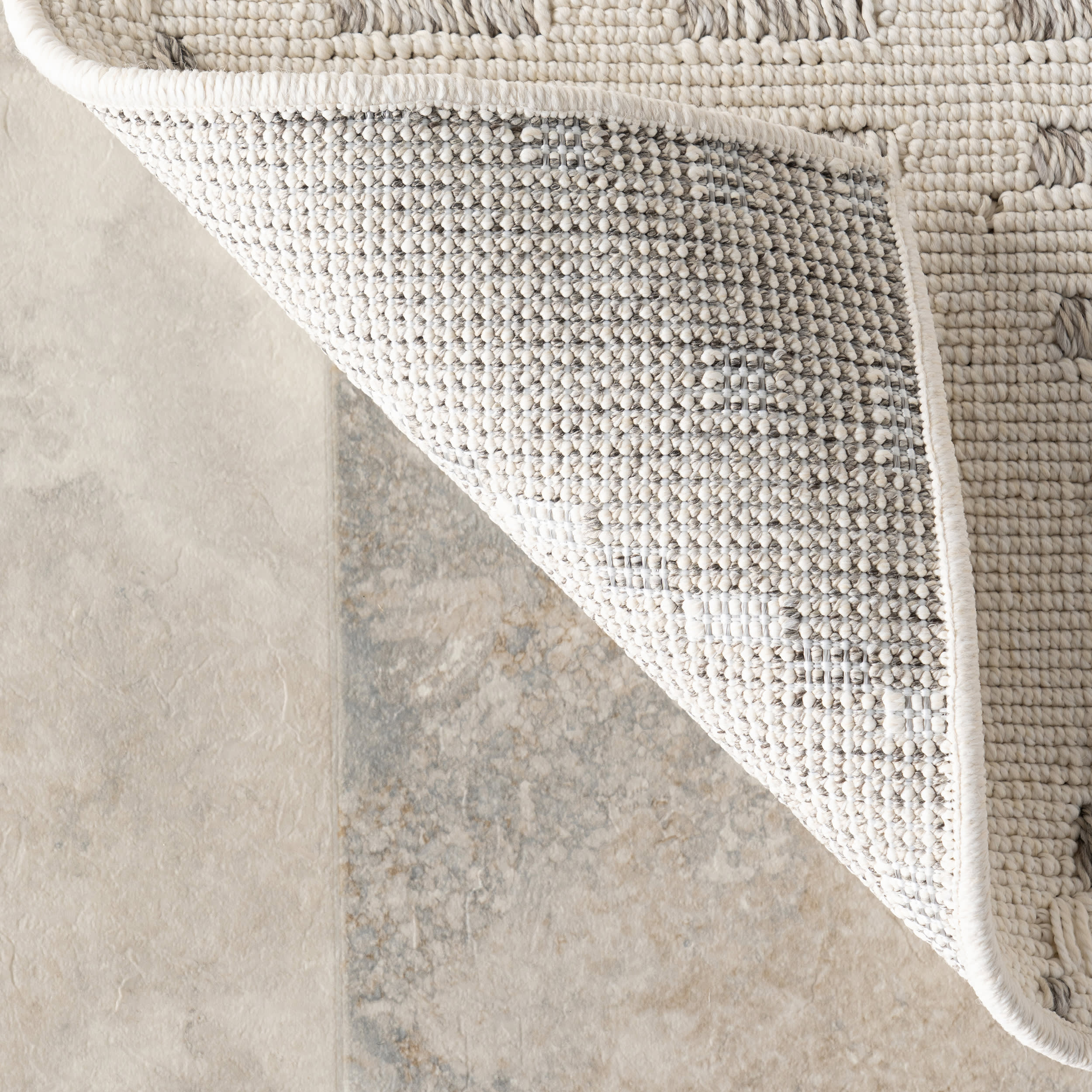 Maci Shaded Trellis Indoor/Outdoor Rug | Cream - Image 7