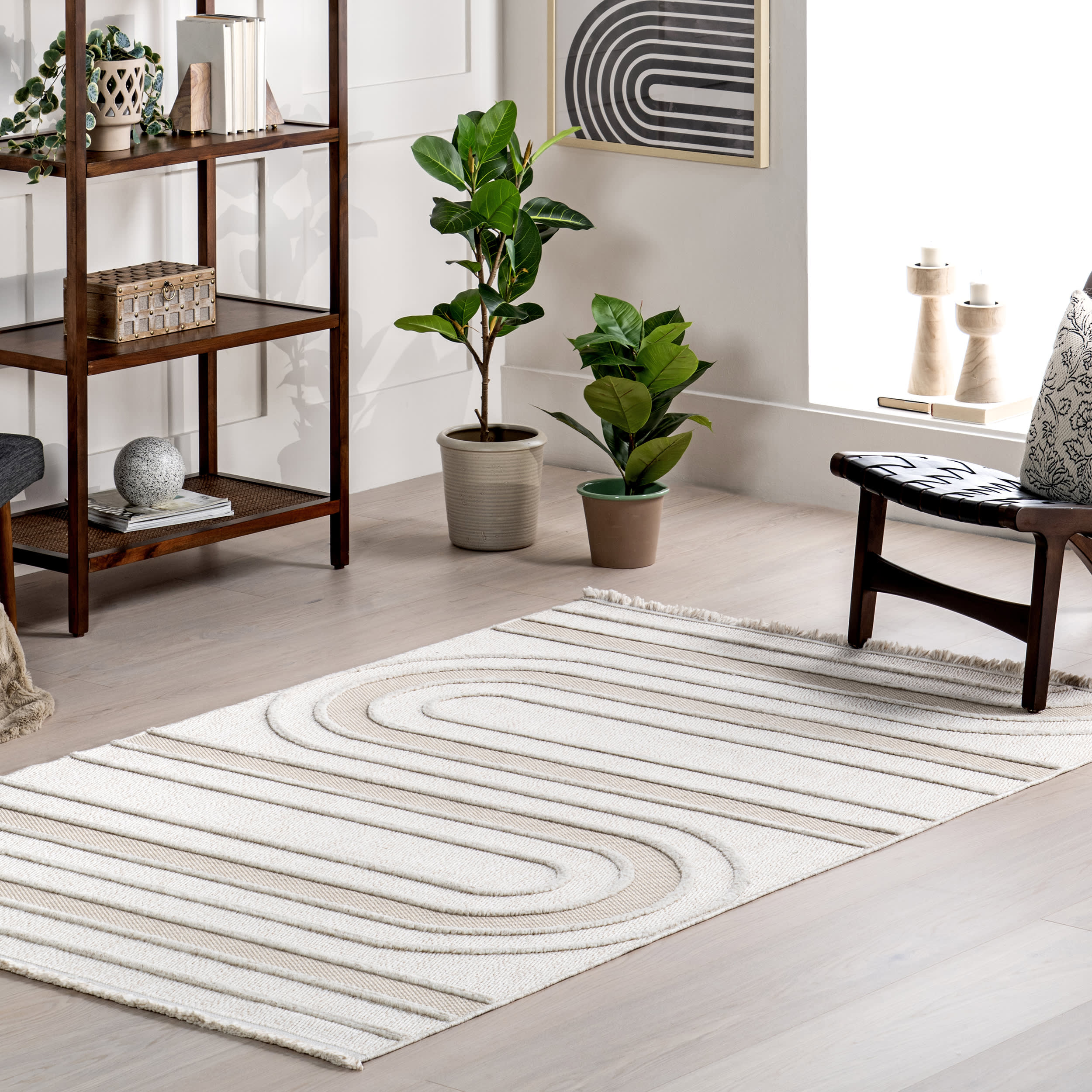 Mackenzie Abstract Rug | Ivory - Image 2