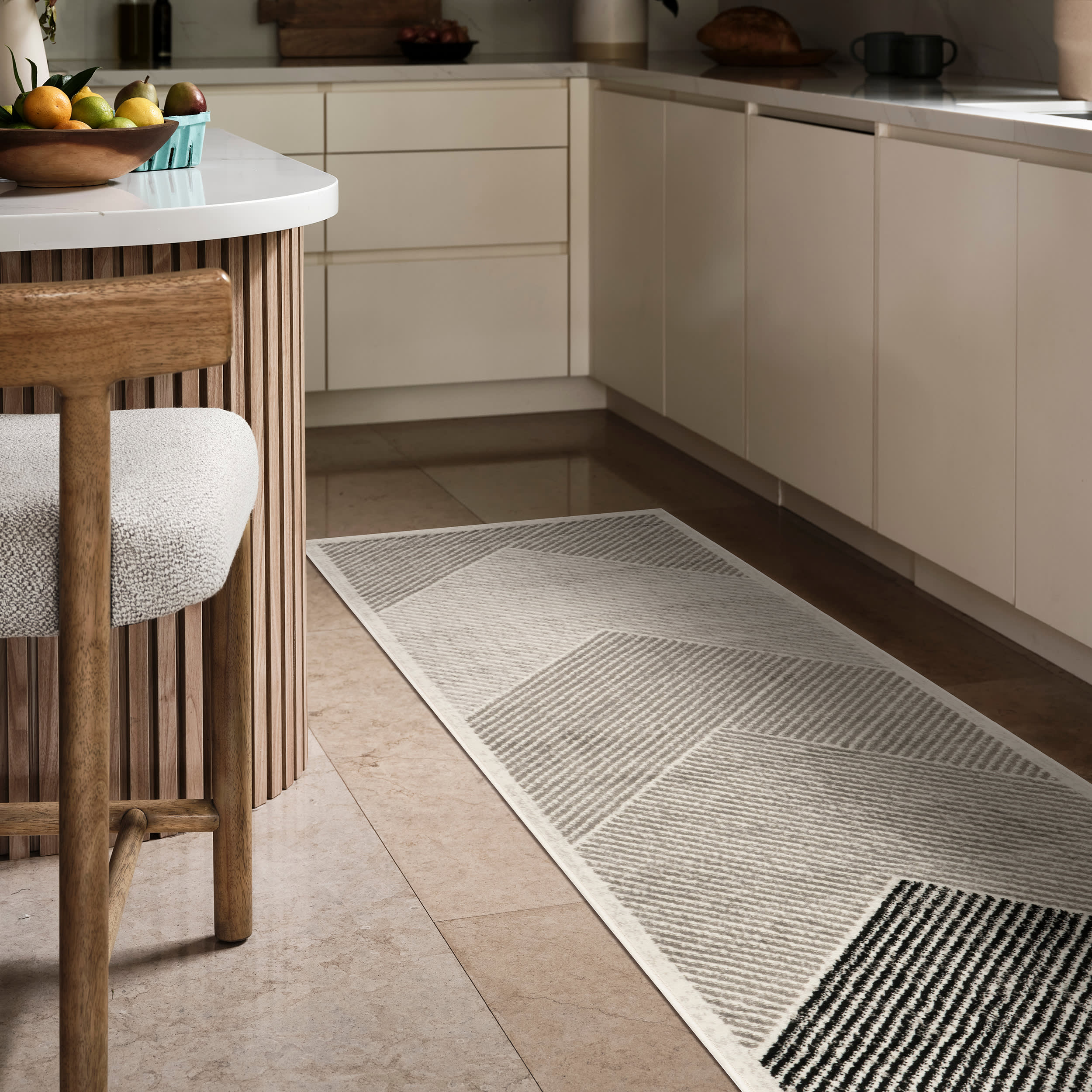 Mae Traverse Stripes Rug | Grey - Image 2