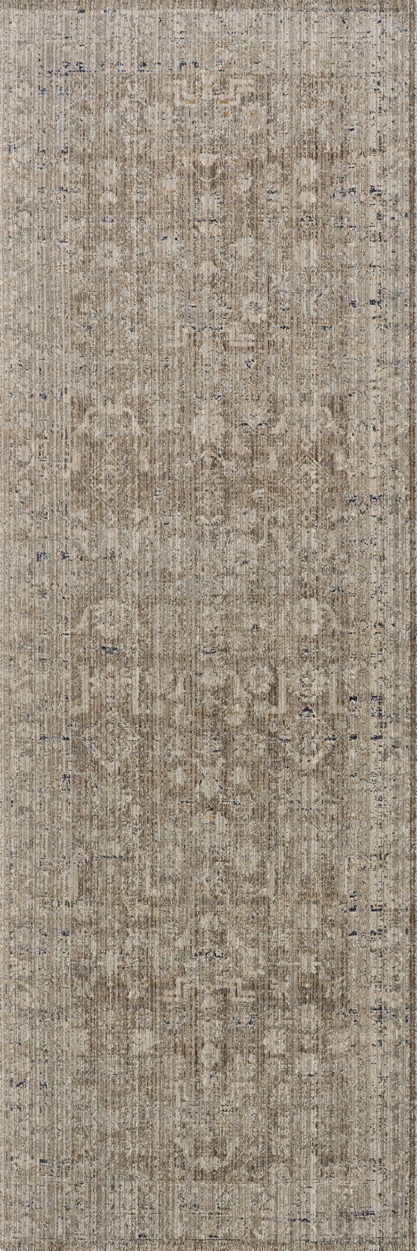 Maelira Traditional Woven Floral Indoor/Outdoor Washable Rug | Brown