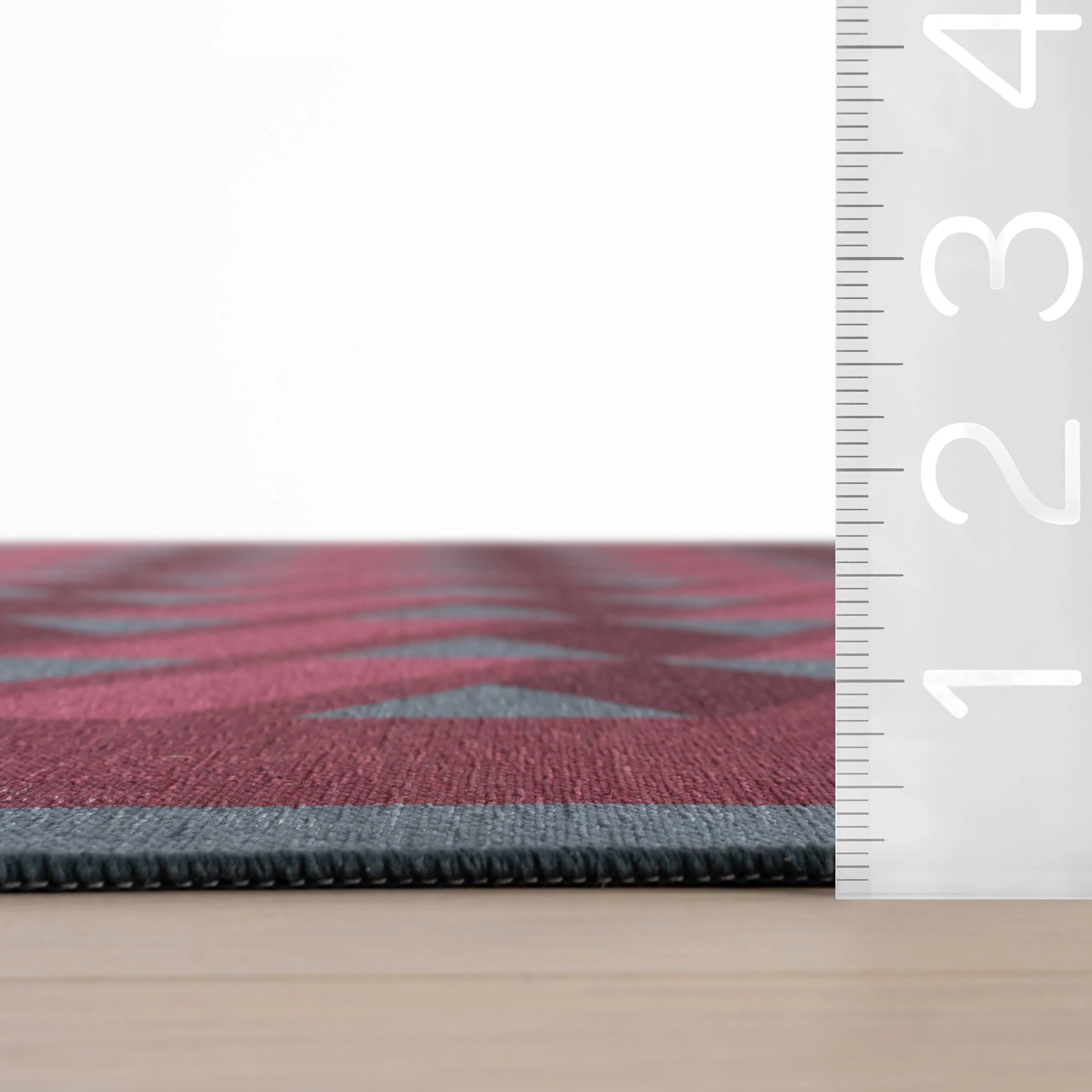 Magenta Ribbon Bordered Washable Rug by Society6 | Purple - Image 6