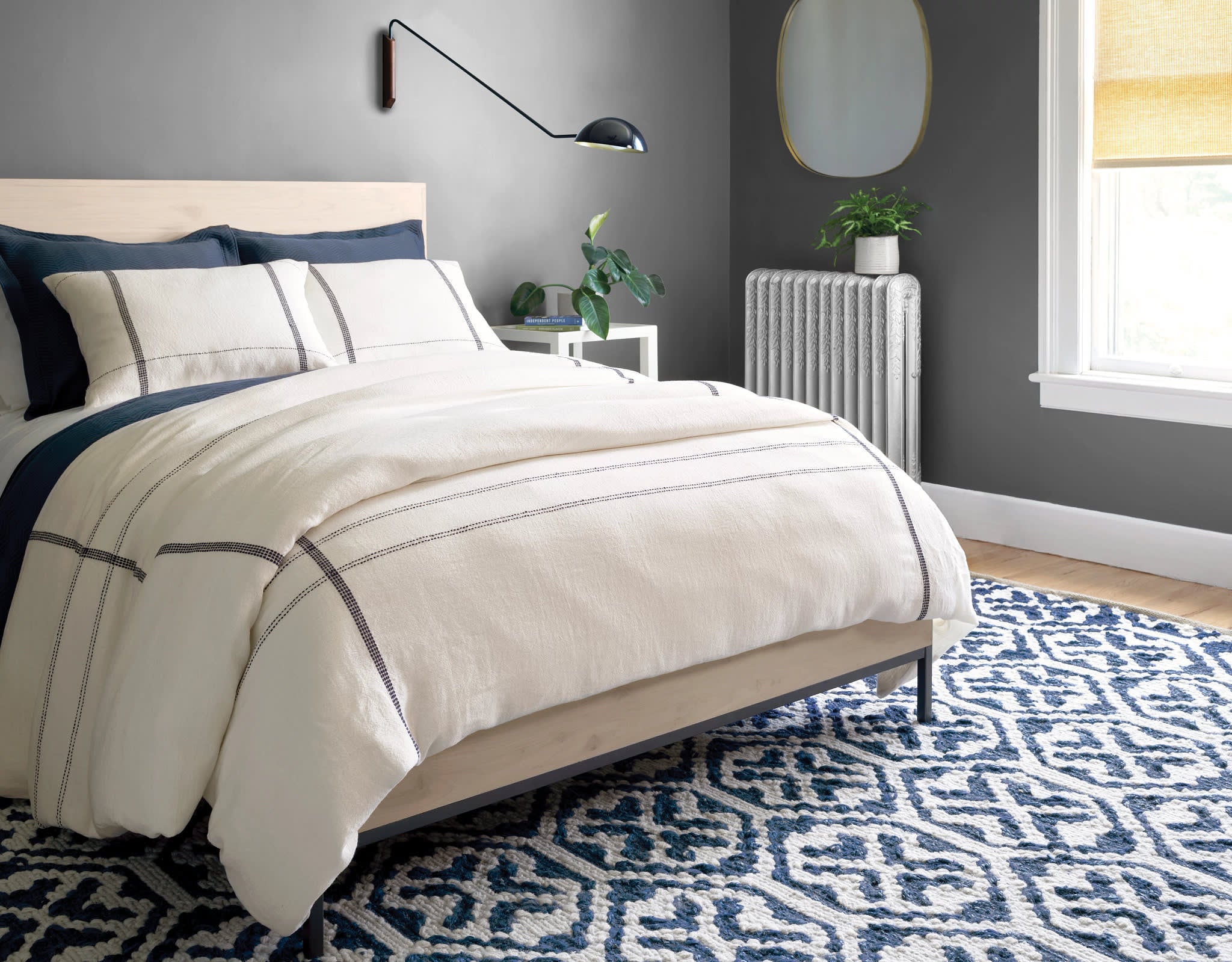 Atherton Sham | Navy - Image 2
