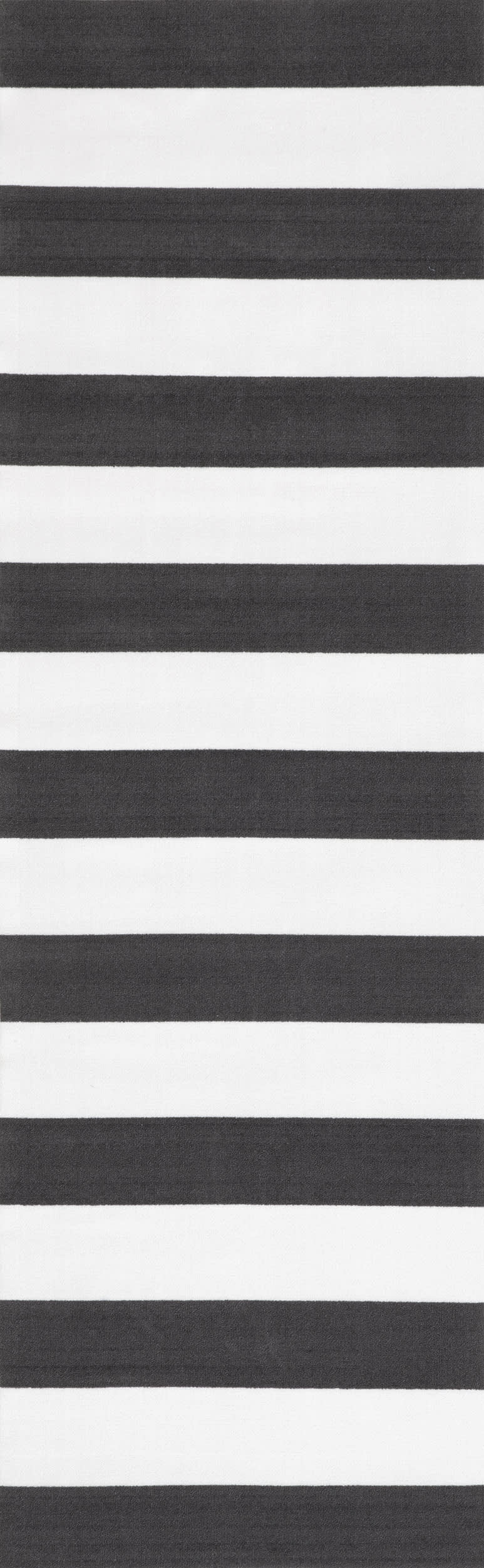 Magnolia Striped Indoor/Outdoor Rug | Black