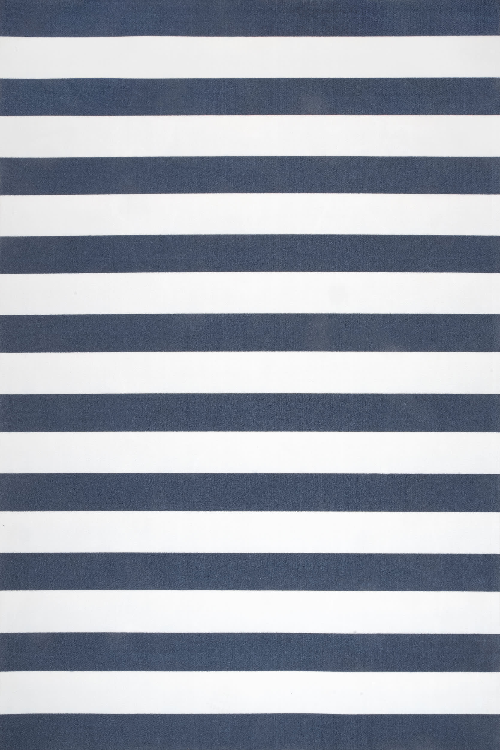 Magnolia Striped Indoor/Outdoor Rug | Navy