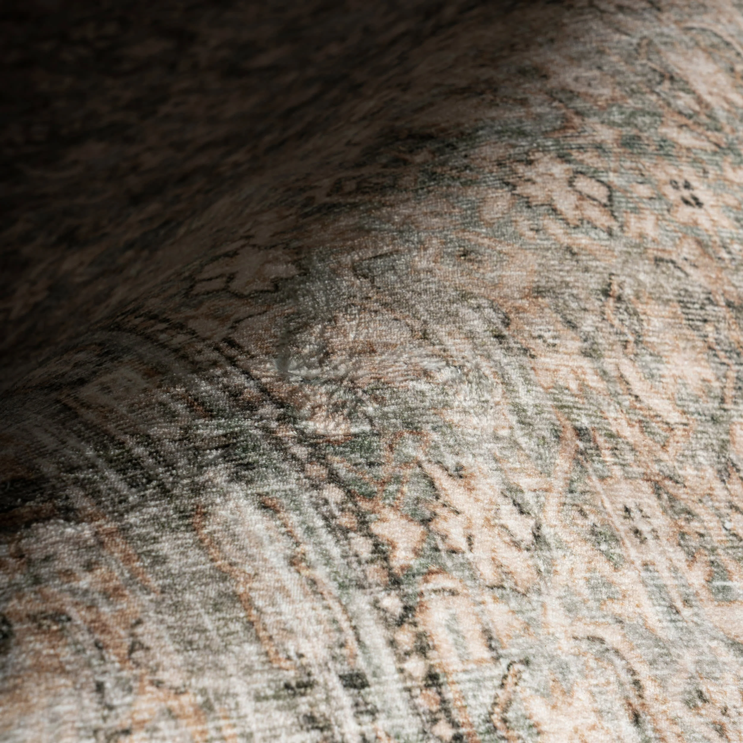 Malie Bordered Traditional Washable Rug | Beige - Image 3