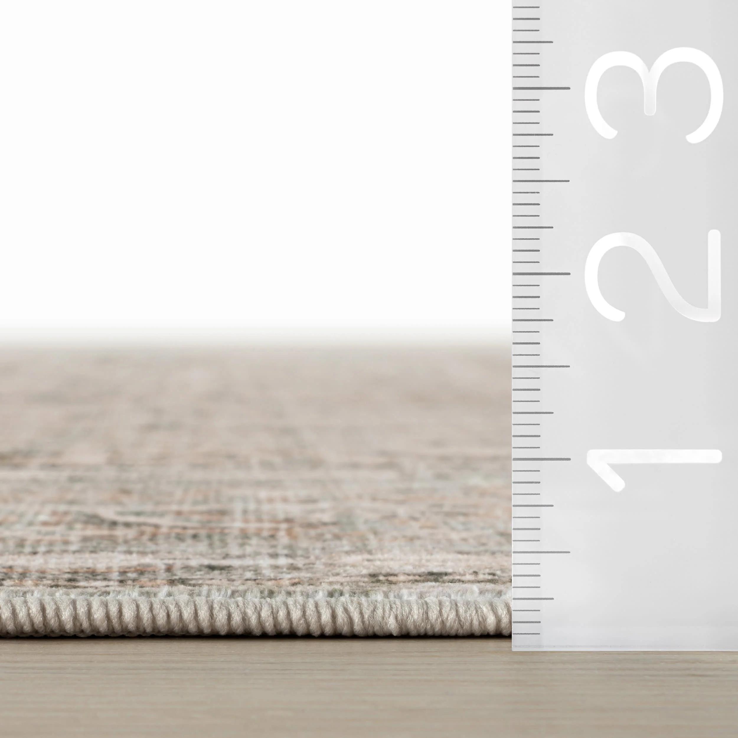 Malie Bordered Traditional Washable Rug | Beige - Image 5