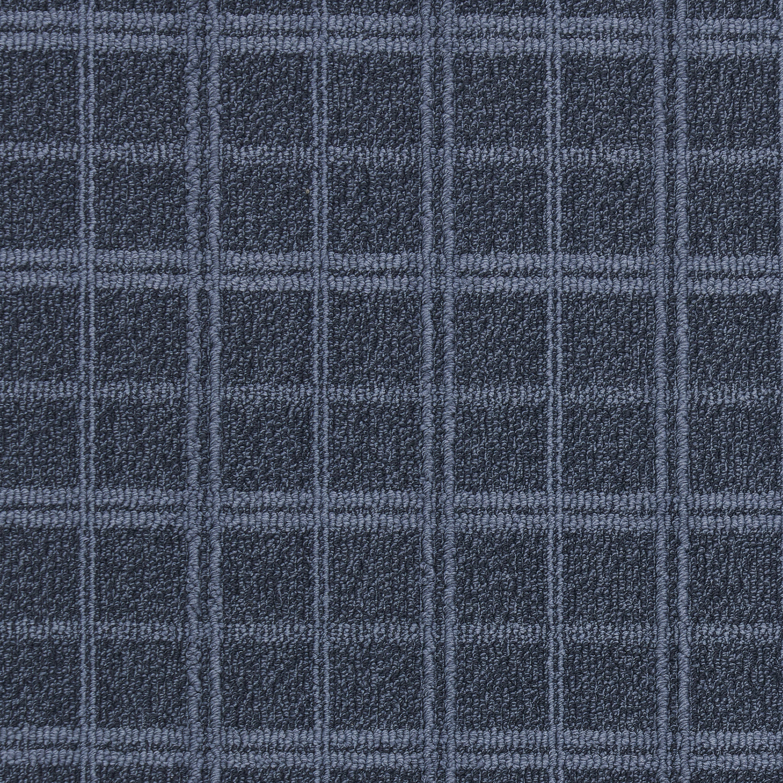 Mallard Plaid Ridged Custom Rug | Dark Blue - Image 4