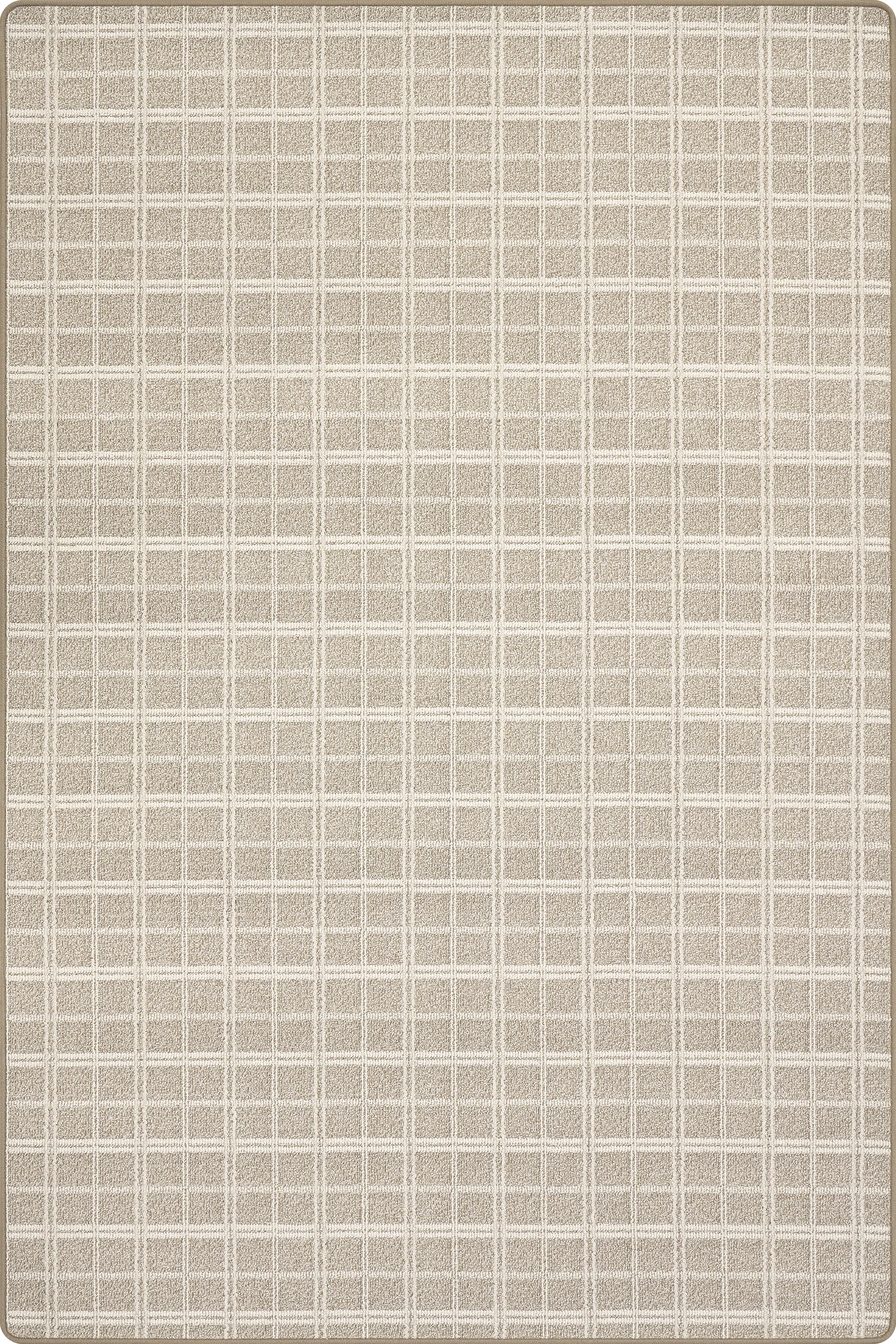 Mallard Plaid Ridged Custom Sample Swatch | Oatmeal