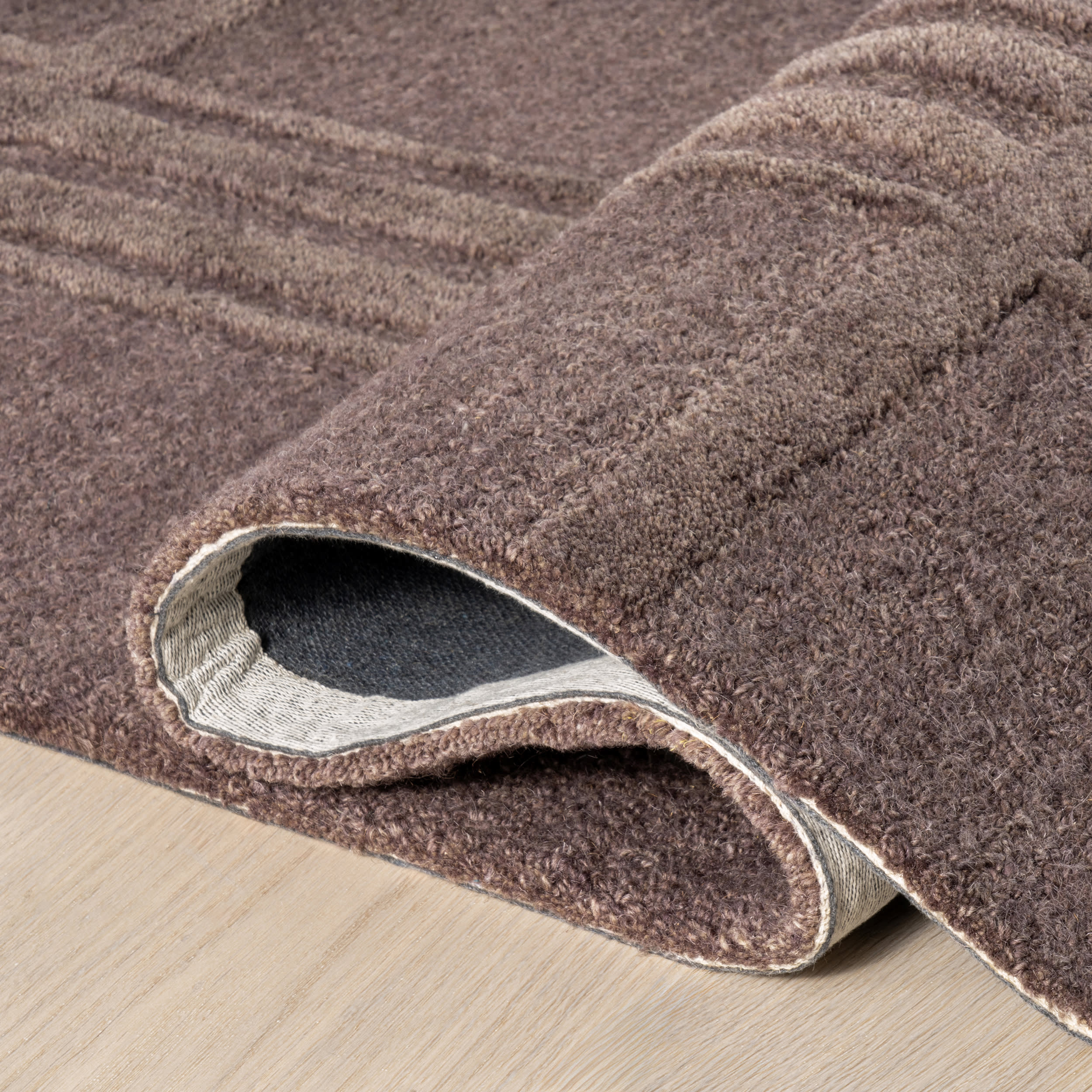 Mallory Checked Wool Rug | Dark Brown - Image 8
