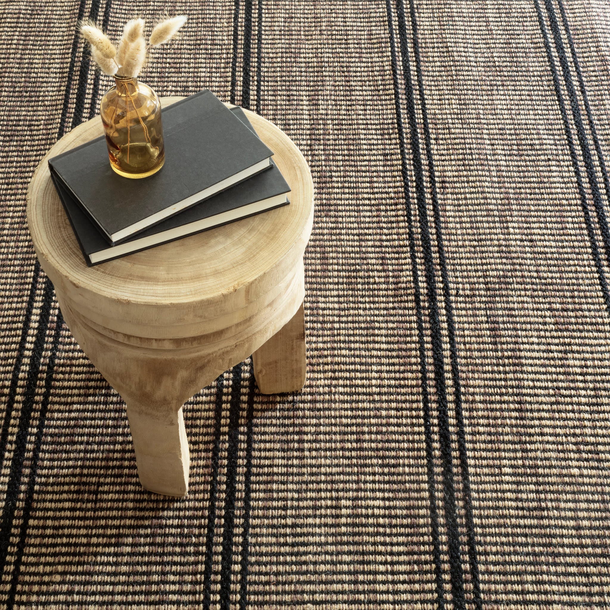 Malta Handwoven Wool Rug | Camel - Image 3
