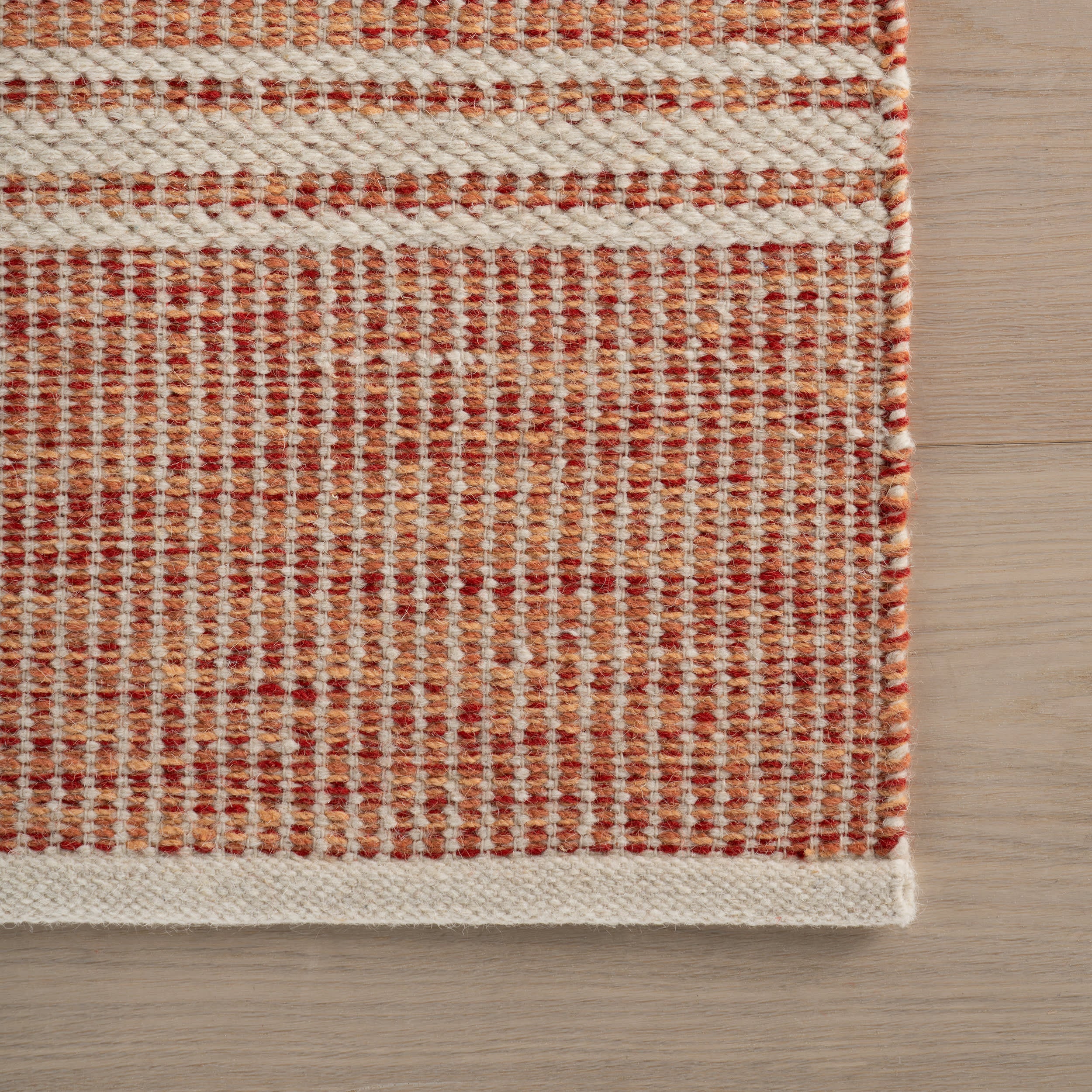 Malta Handwoven Wool Rug | Pink - Image 6