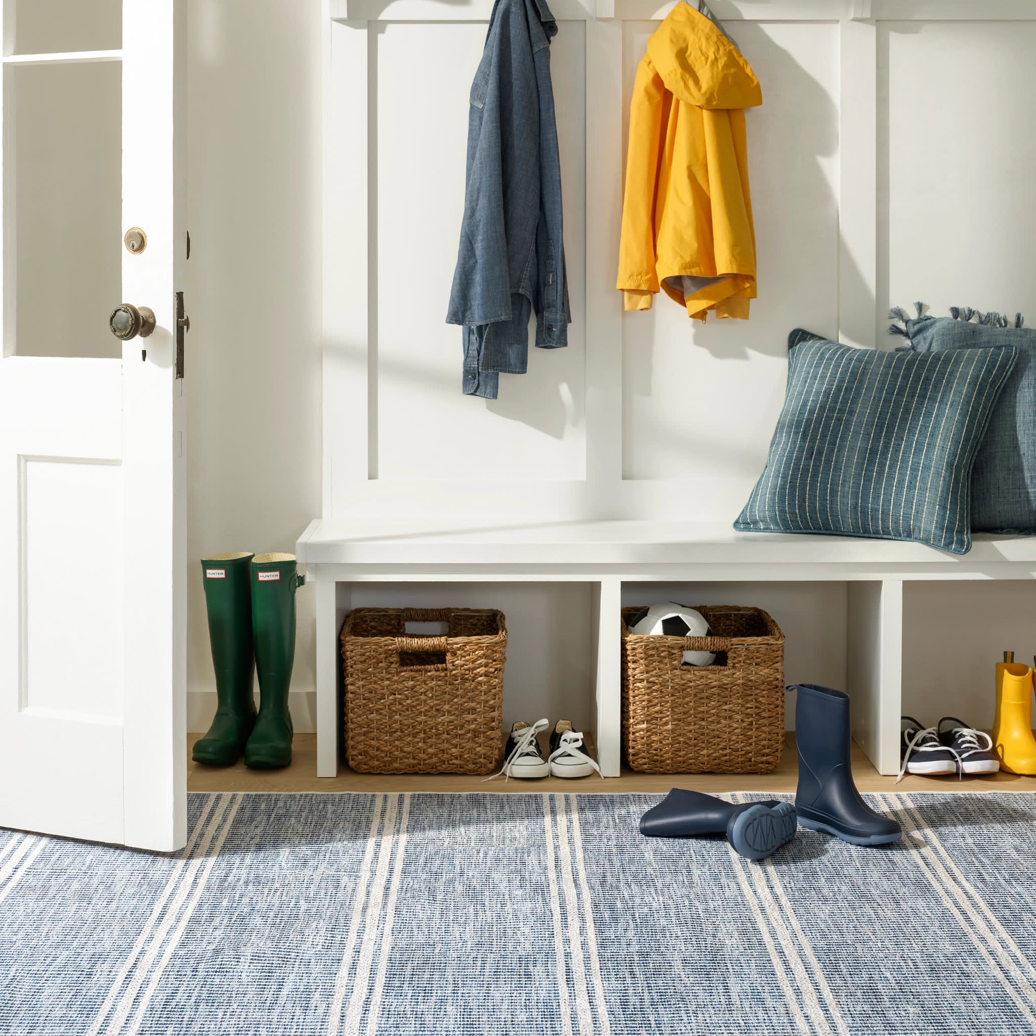 Malta Machine Washable Rug | Blue - Image 2