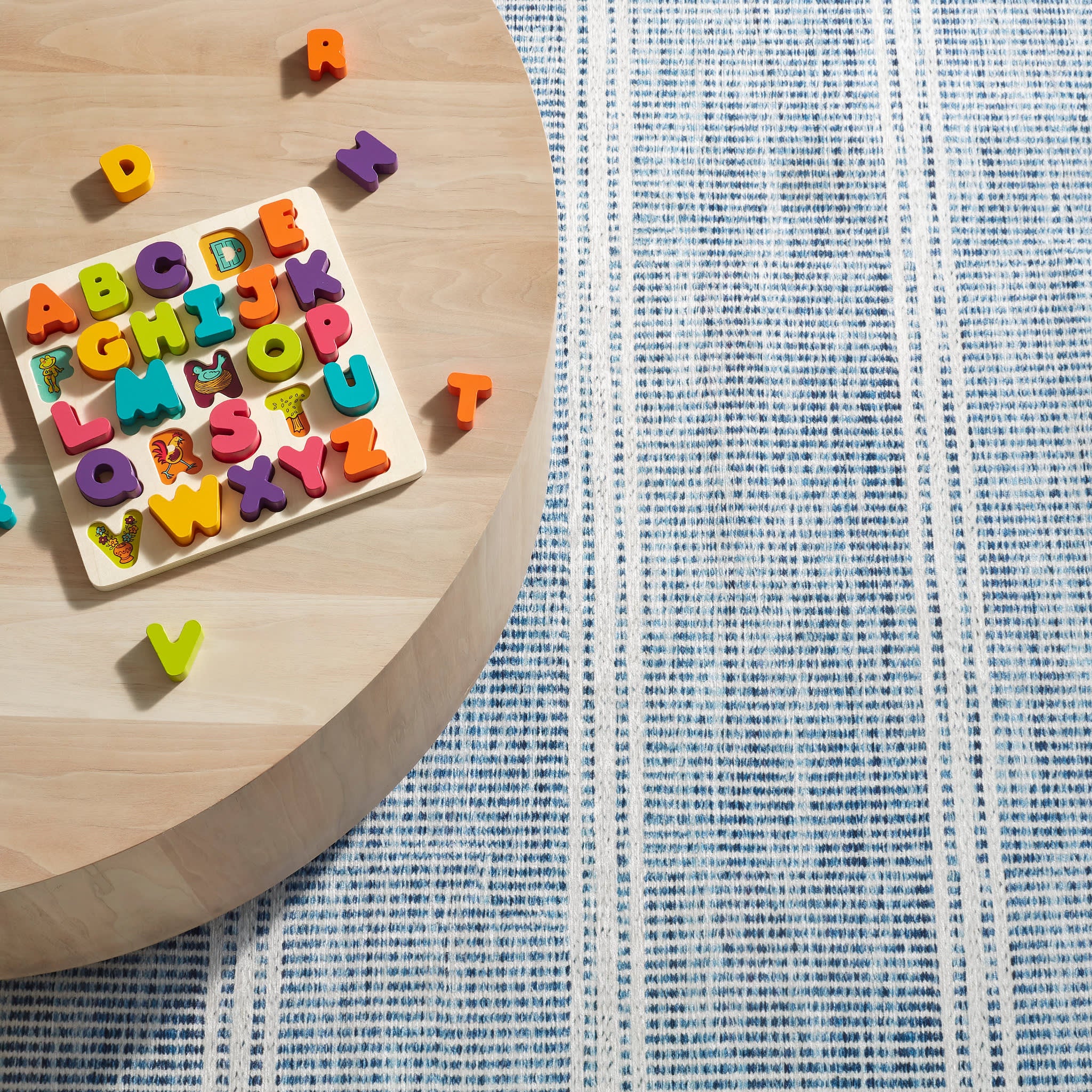 Malta Machine Washable Rug | Blue - Image 3