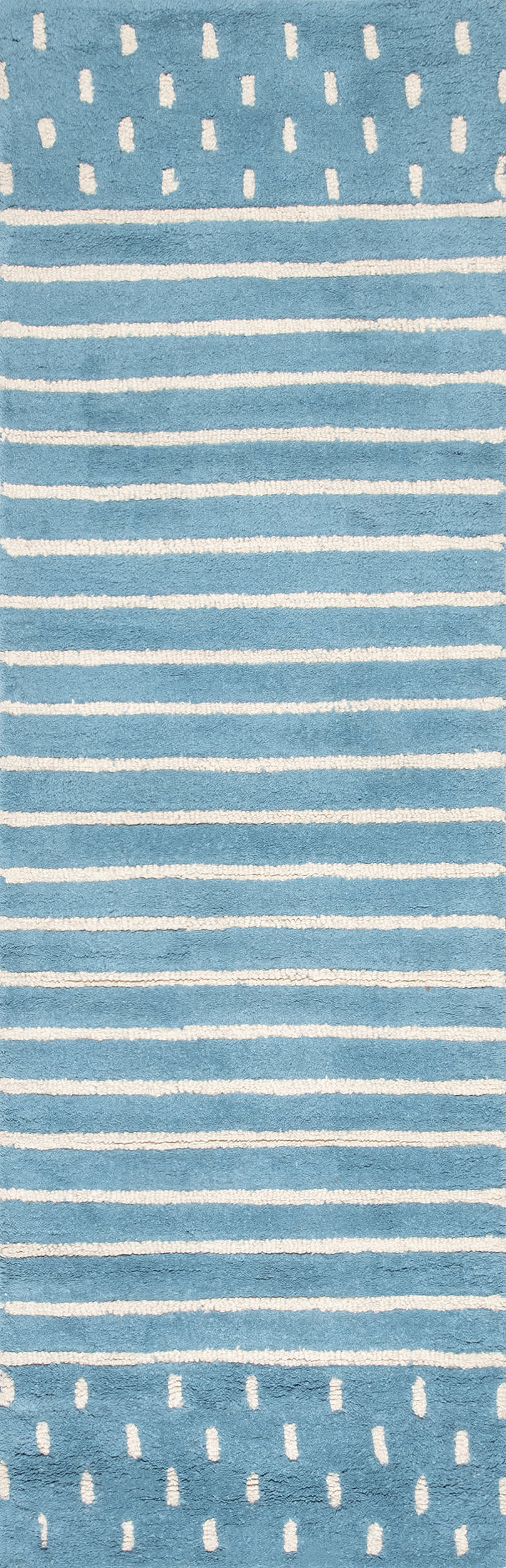 Mandia Striped Rug | Baby Blue