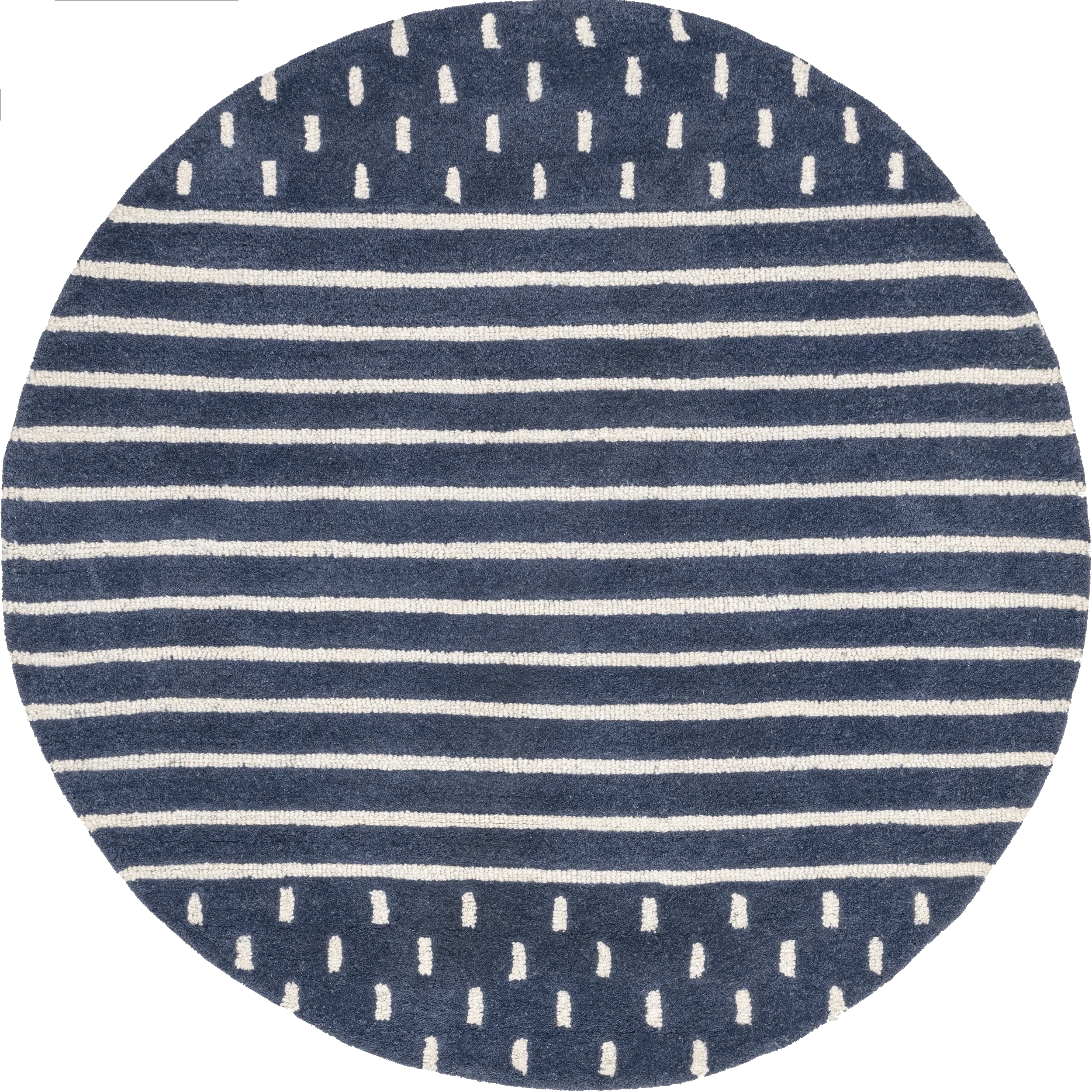 Mandia Striped Rug | Navy