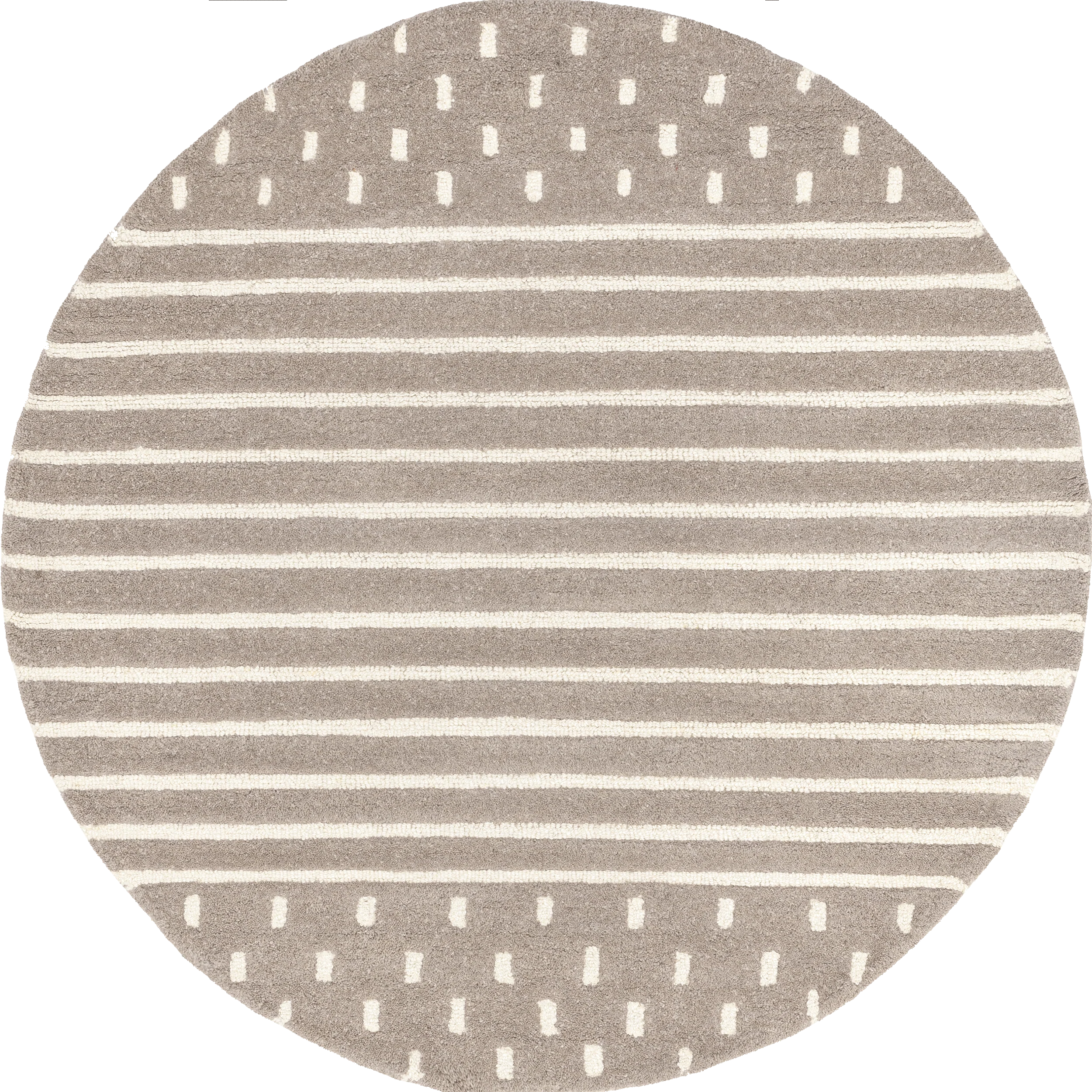Mandia Striped Rug | Taupe