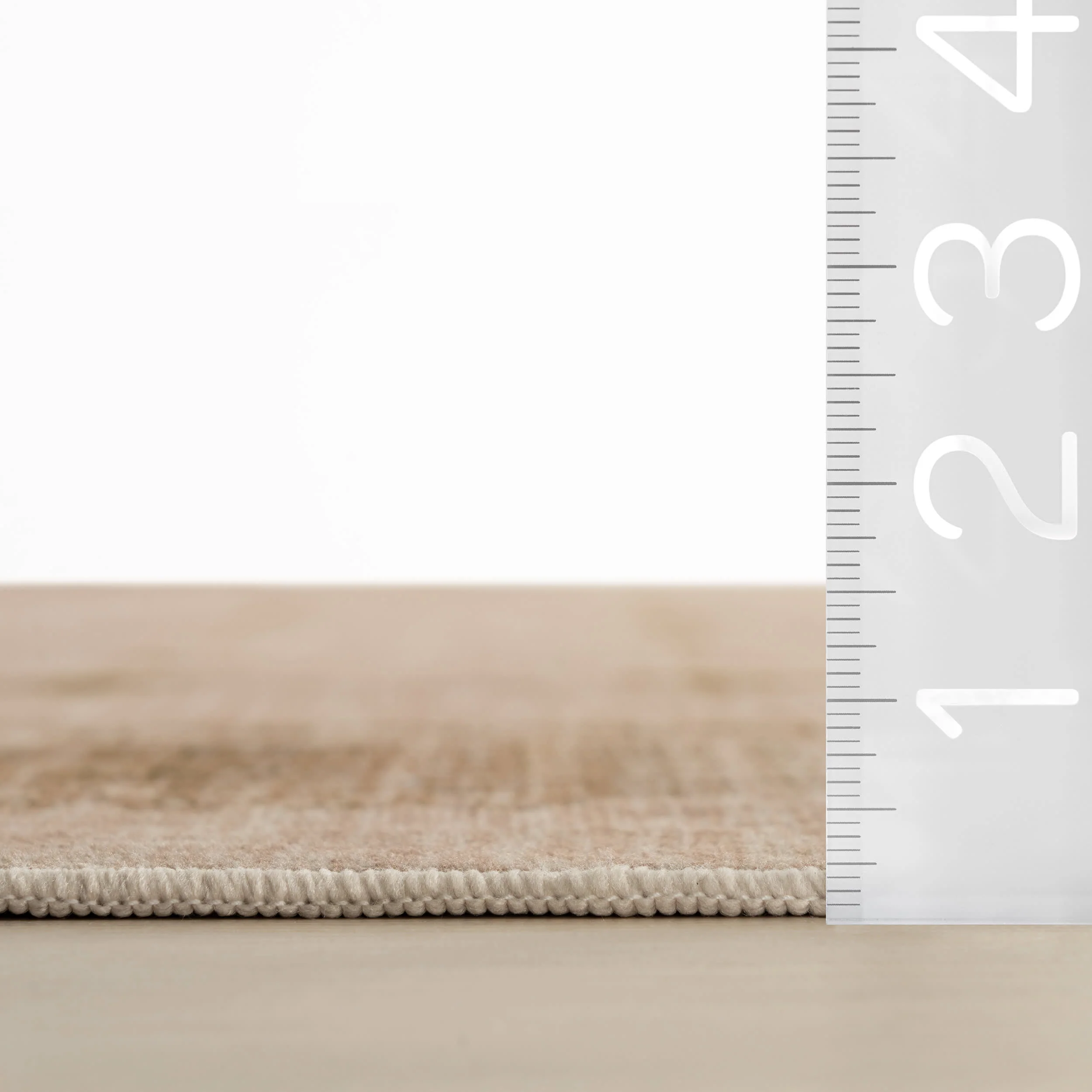 Manvie Traditional Washable Rug | Brown - Image 6