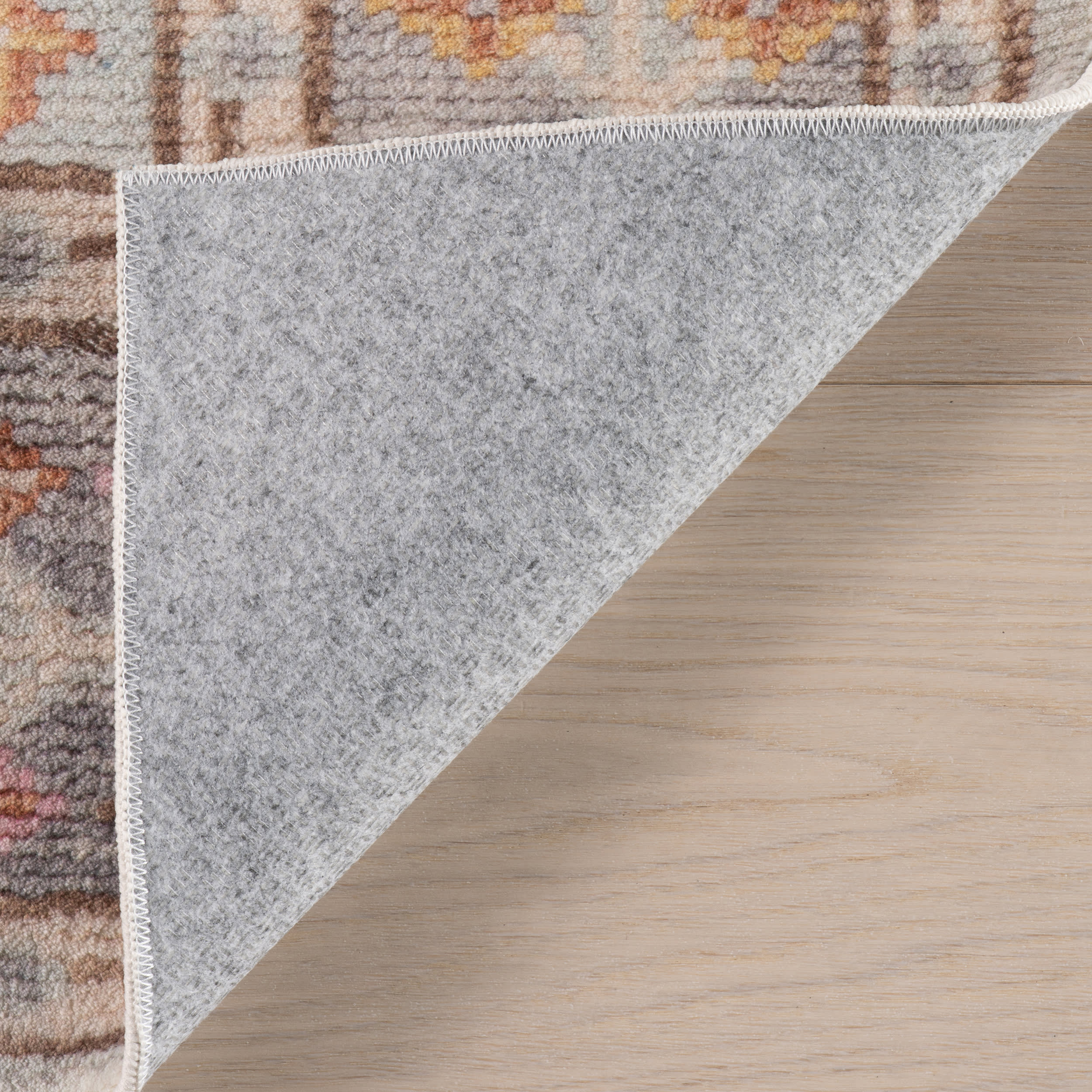 Mara Washable Rug | Light Blue - Image 6