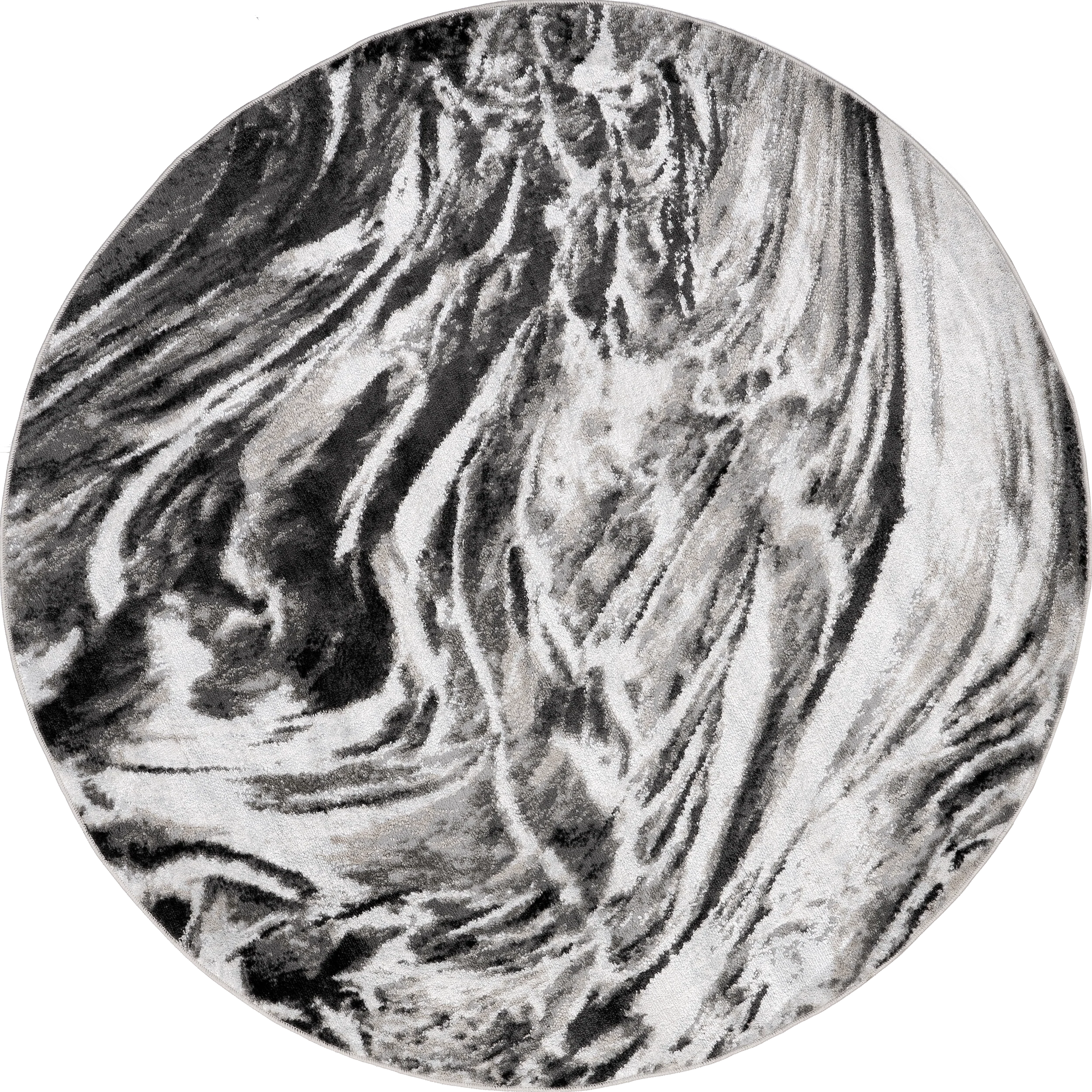 Marbling Art Rug | Grey