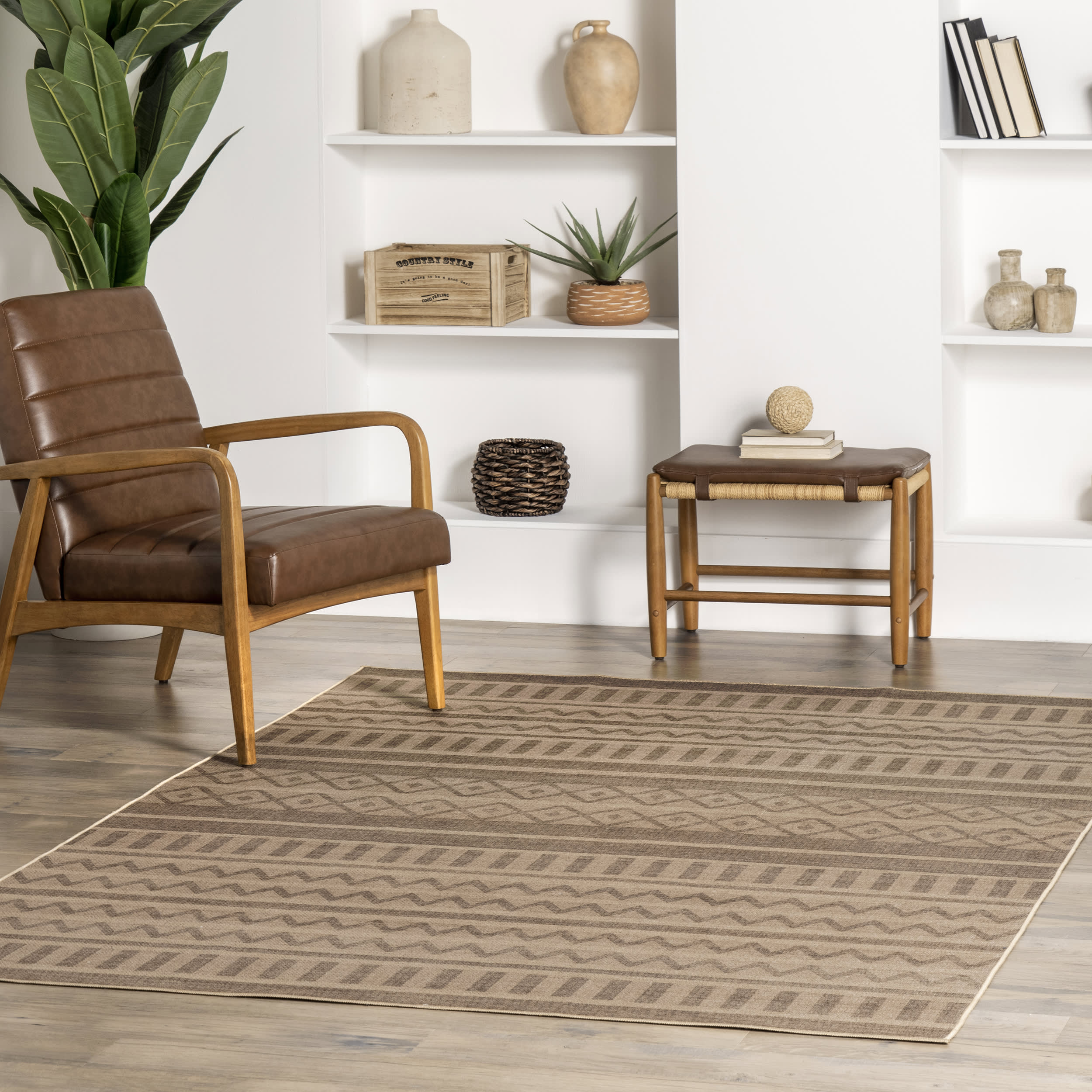 Marcie Easy-Jute Washable Banded Rug | Natural - Image 2