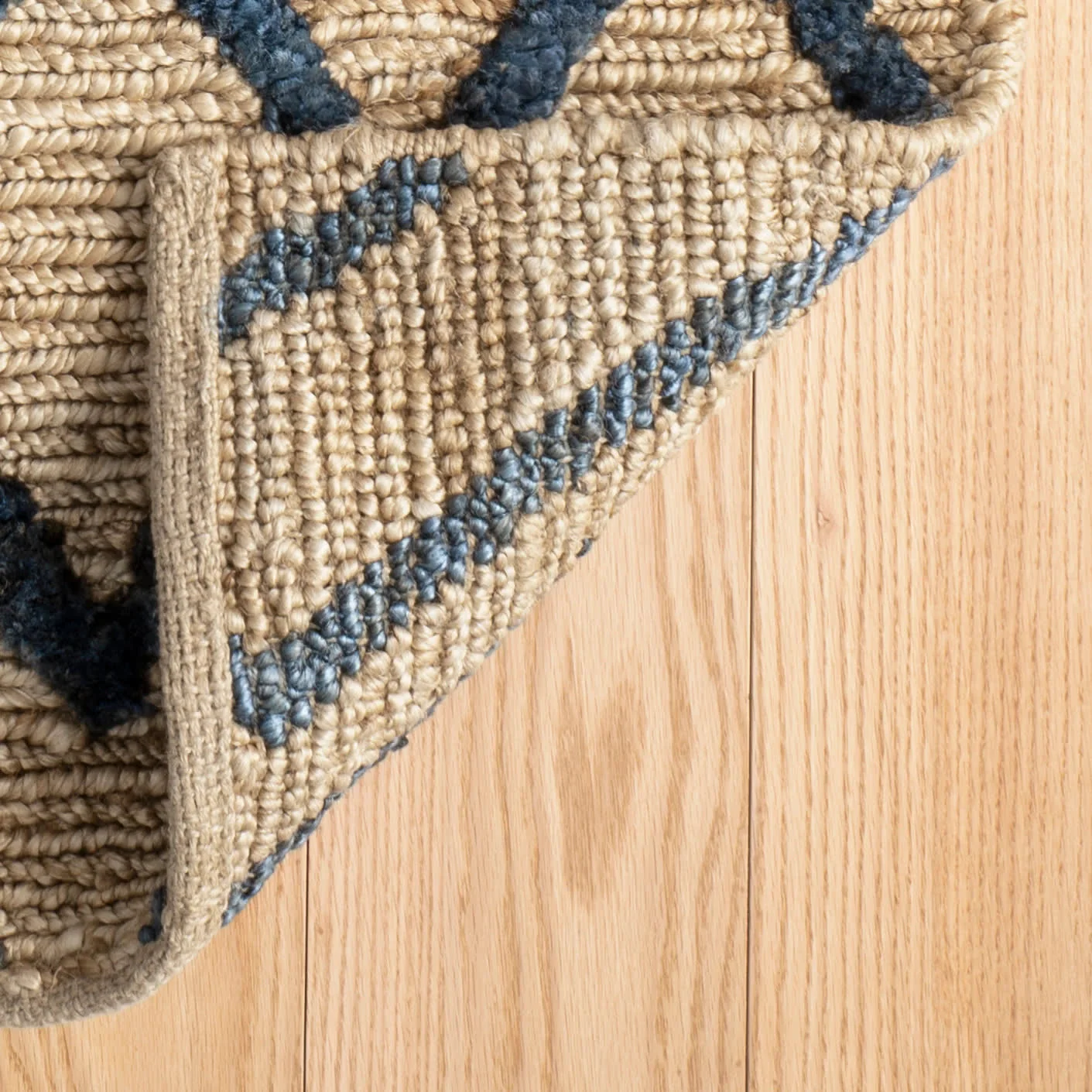 Marco Jute Soumak Handwoven Rug by Bunny Williams | Navy - Image 7