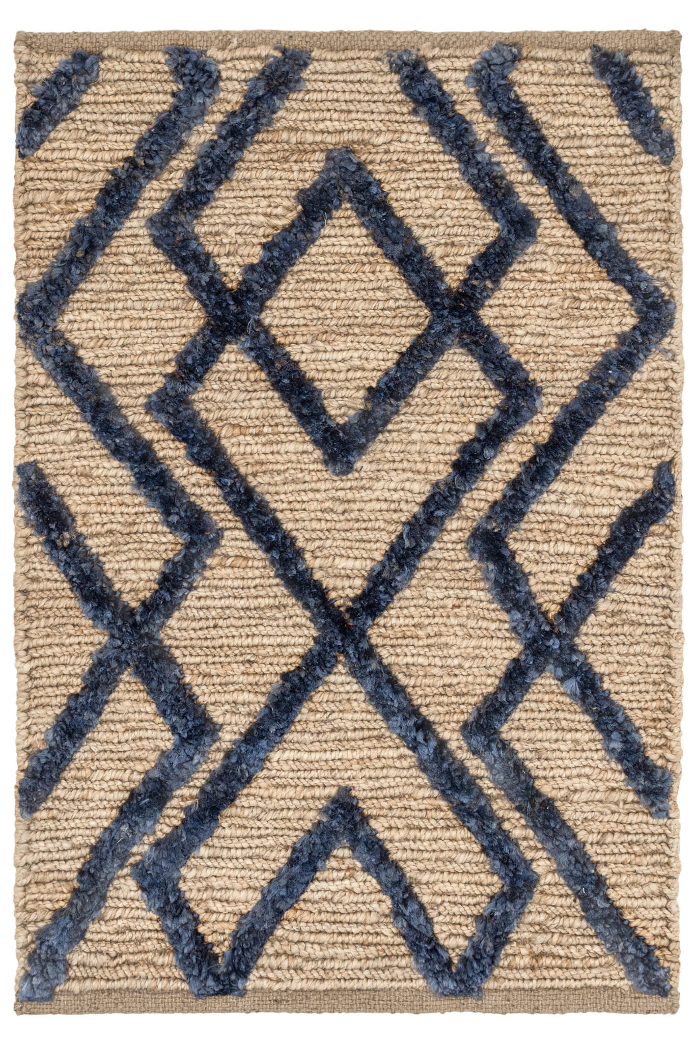 Marco Jute Soumak Handwoven Rug by Bunny Williams | Navy - Image 8