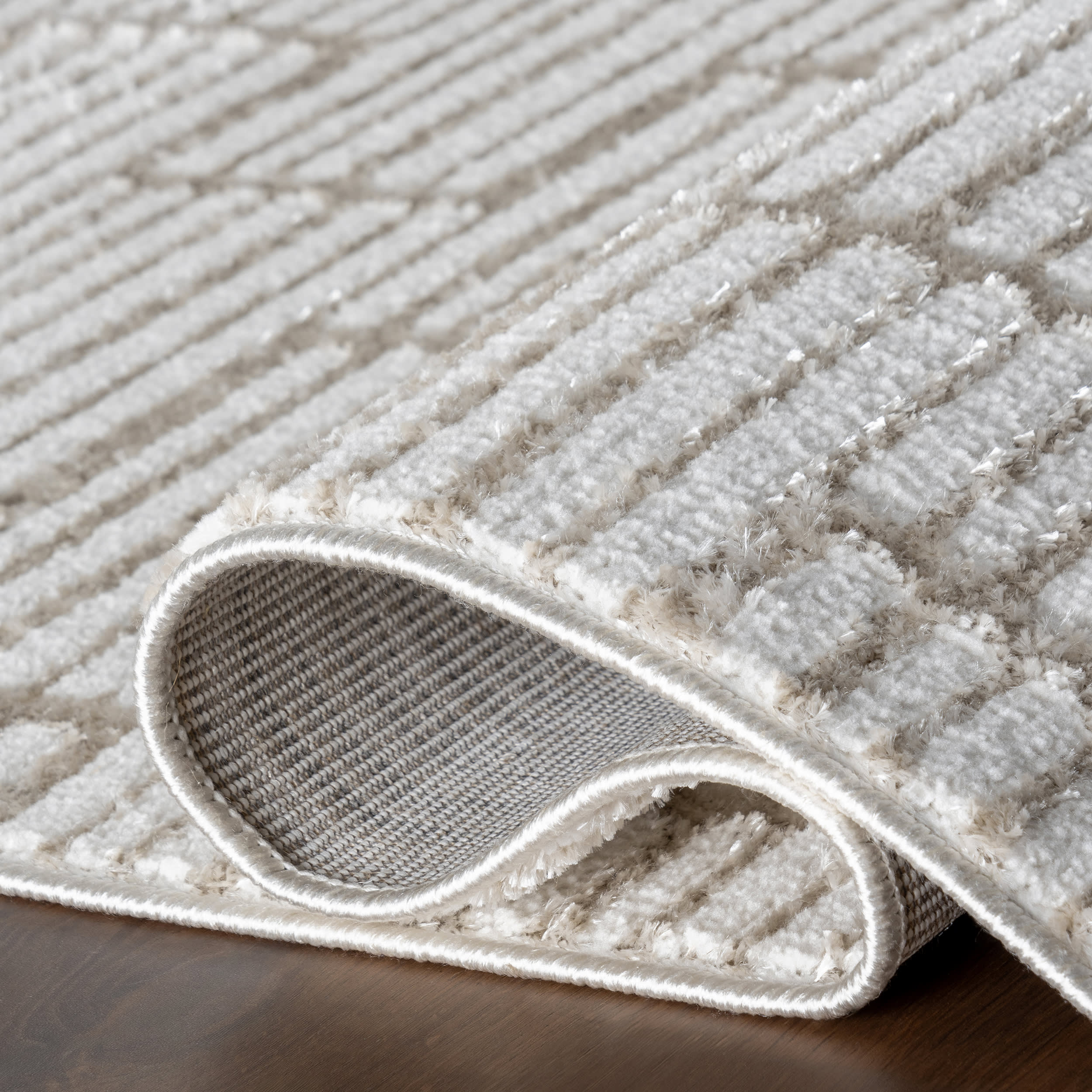 Marem Geometric Rug | Beige - Image 9