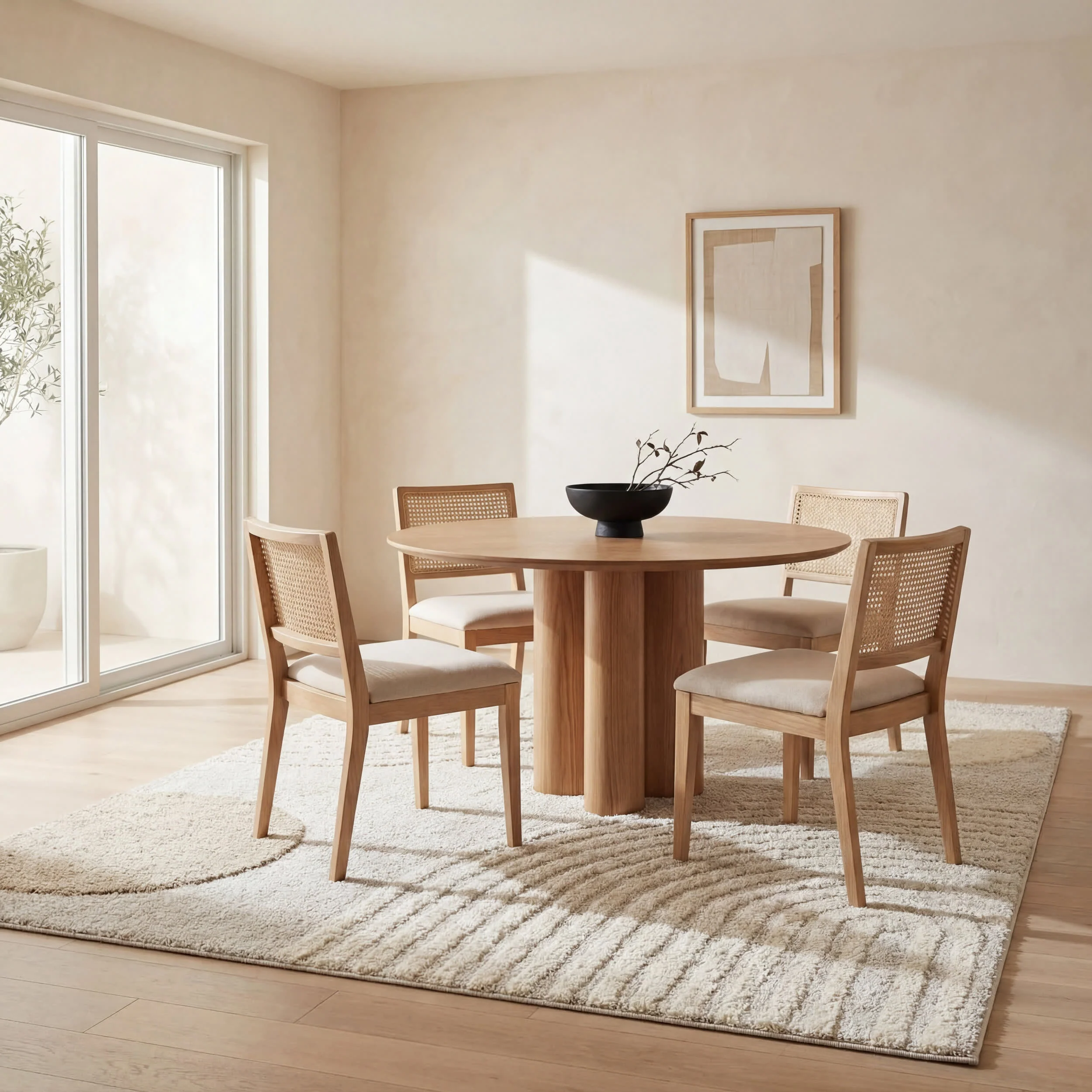 Maren Hazy Swirls Rug | Beige - Image 7