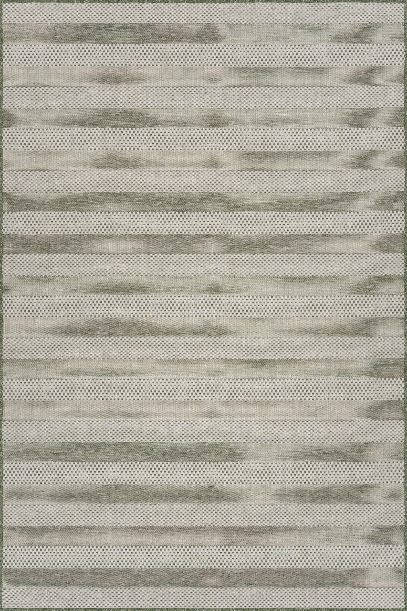 Marena Modern Striped Indoor/Outdoor Rug | Green