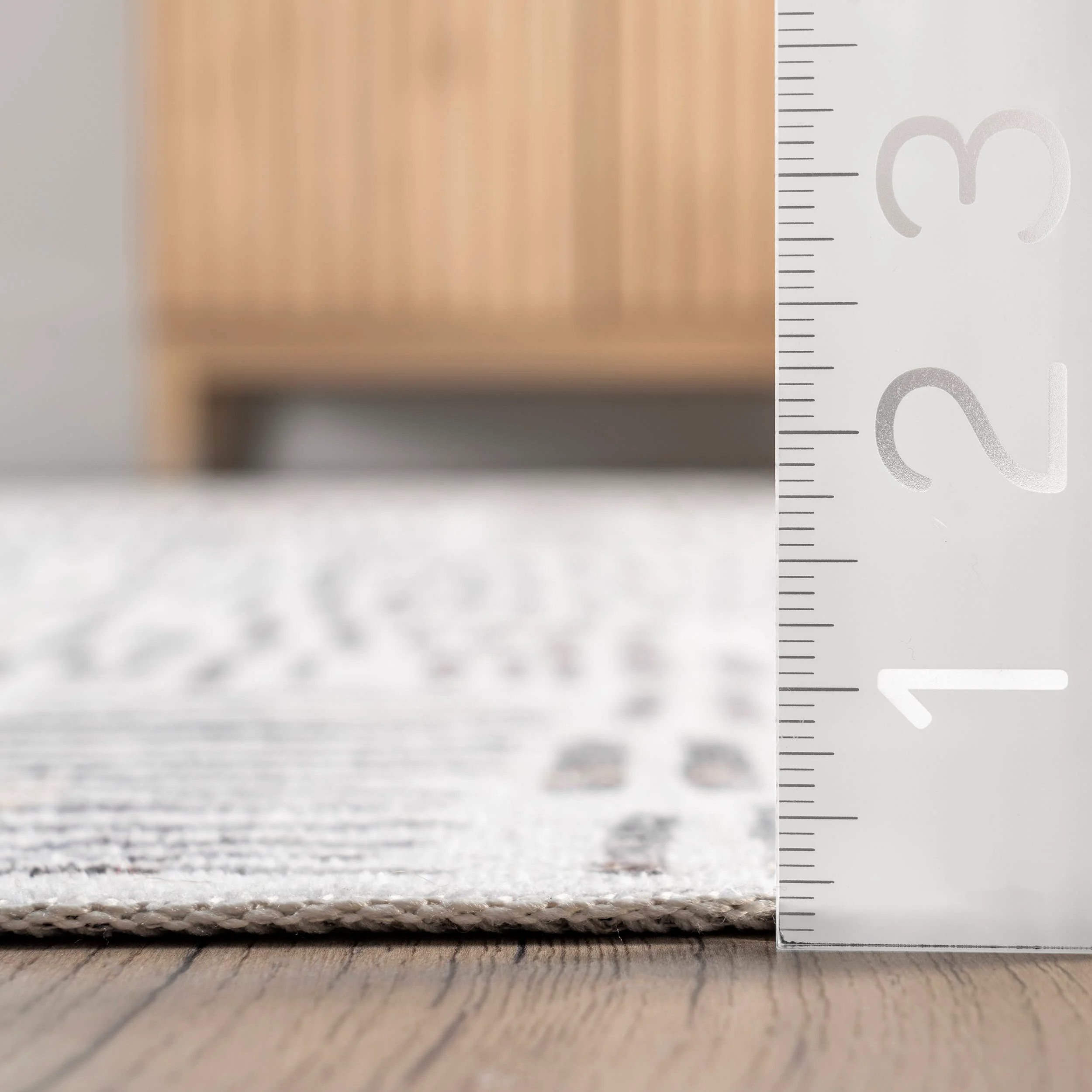 Margaret Washable Crosshatch Rug | Grey - Image 5