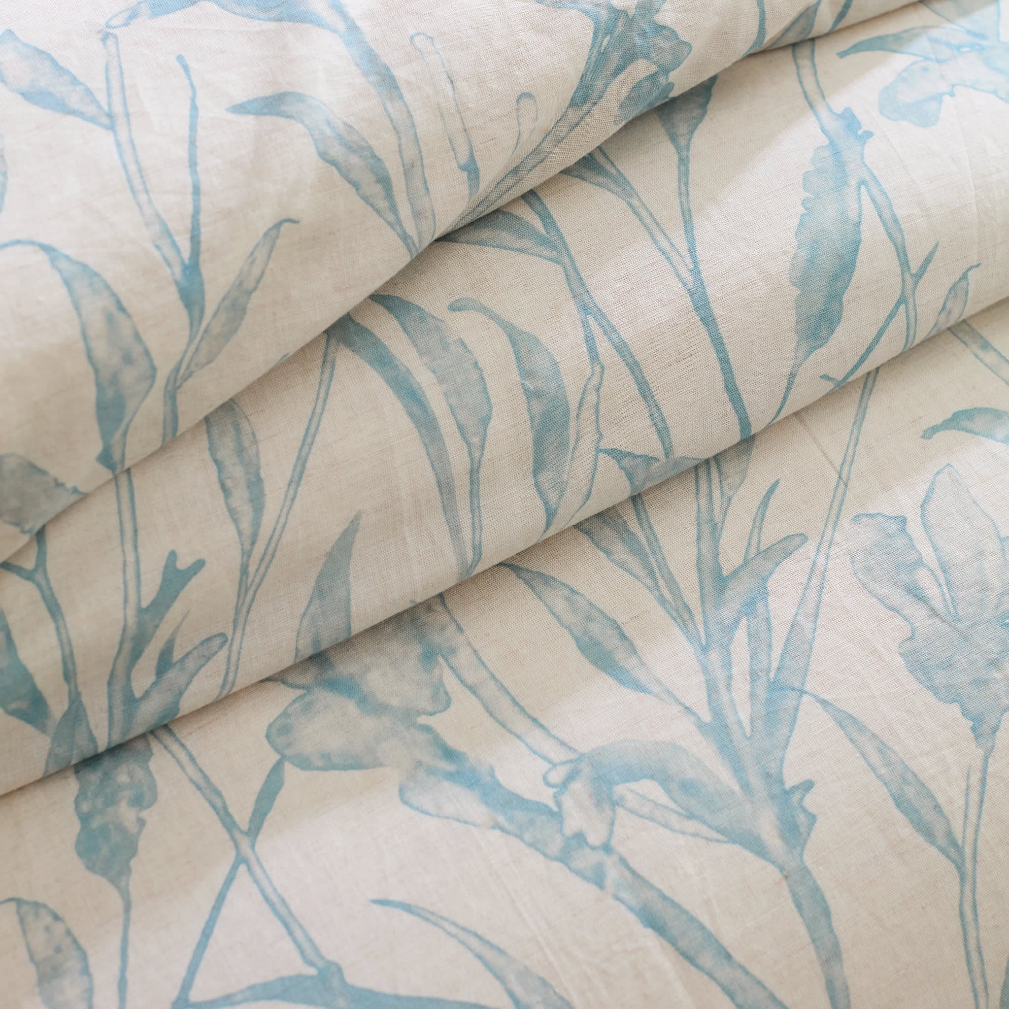 Margot Linen Sham | Pewter Blue - Image 2