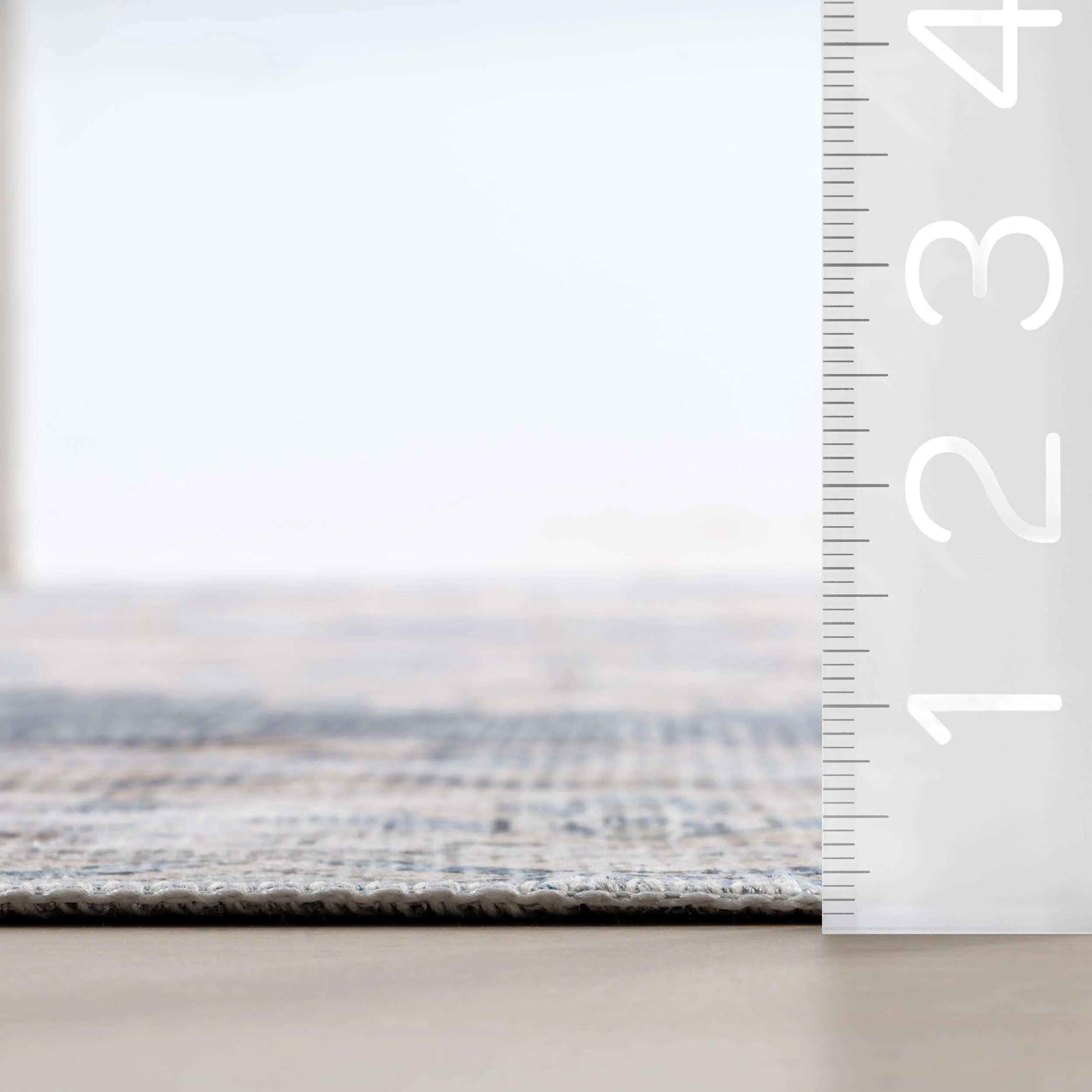 Maria Oasis Medallion Spill Proof Washable Rug | Navy - Image 6