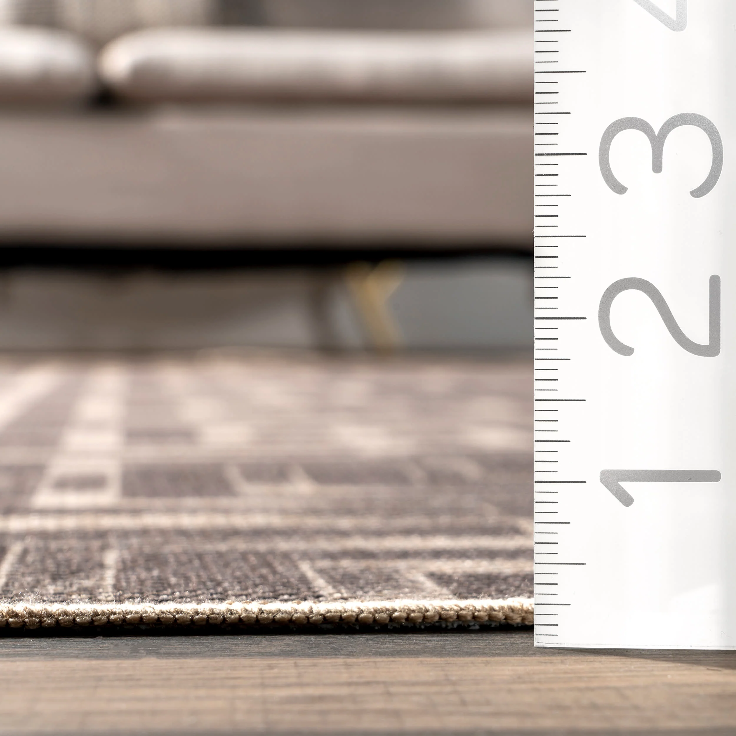 Mariana Easy-Jute Washable Maze Rug | Natural - Image 5