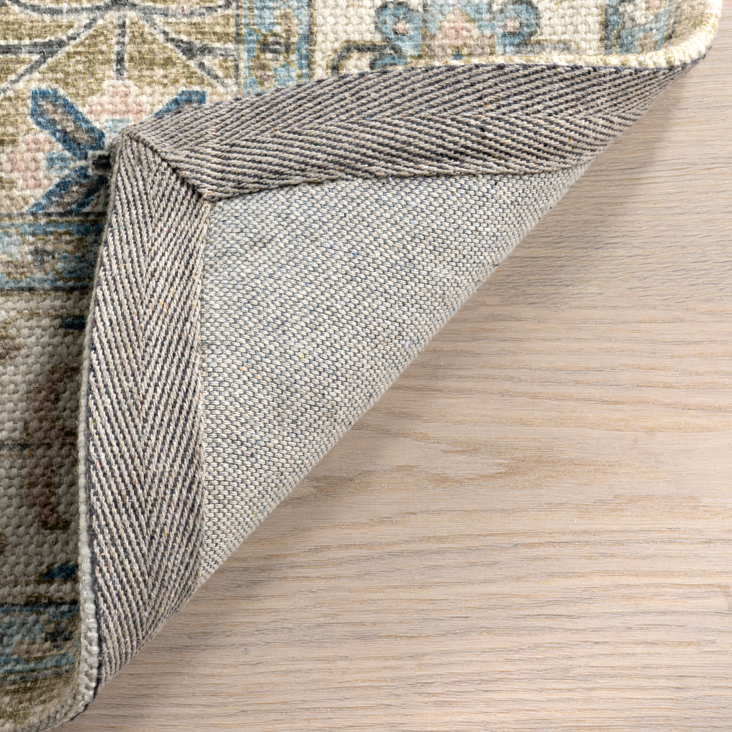 Mariel Wool and Cotton Rug | Blue - Image 6