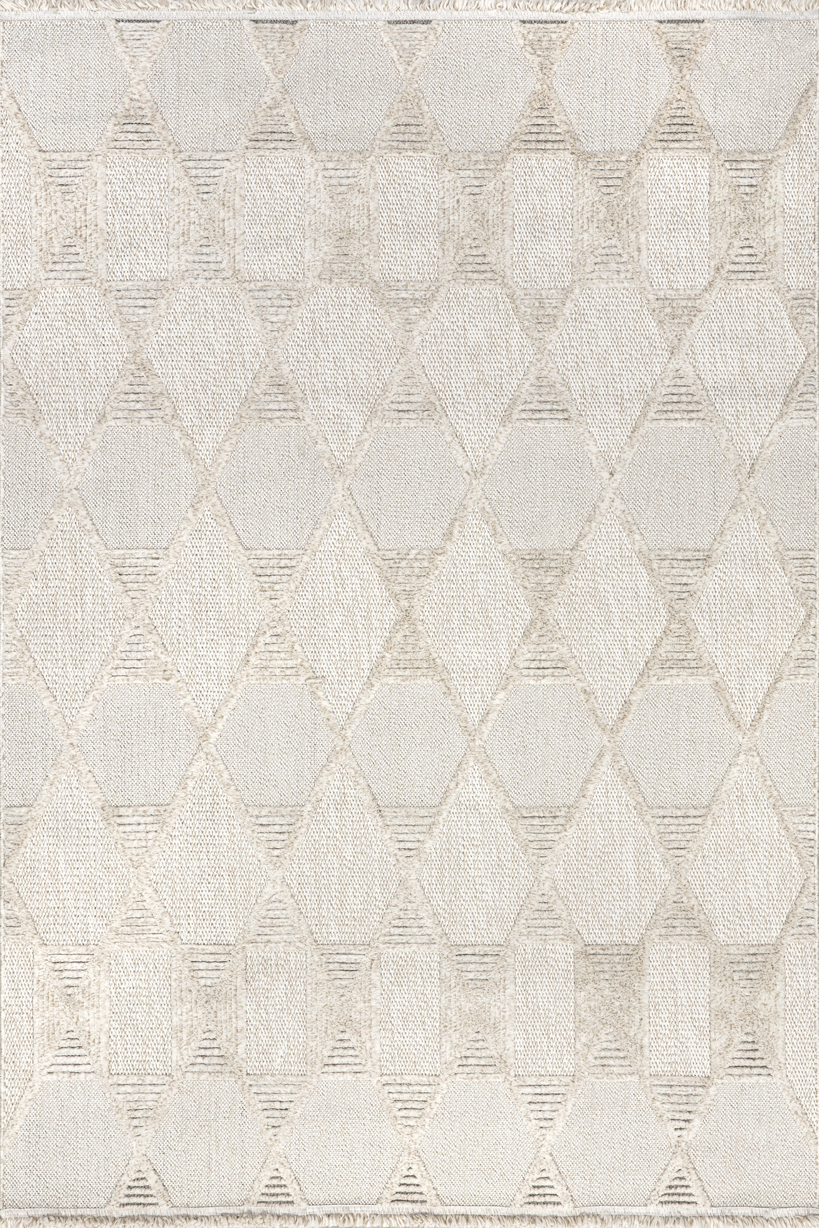Marietta Boxy Trellis Rug | Ivory