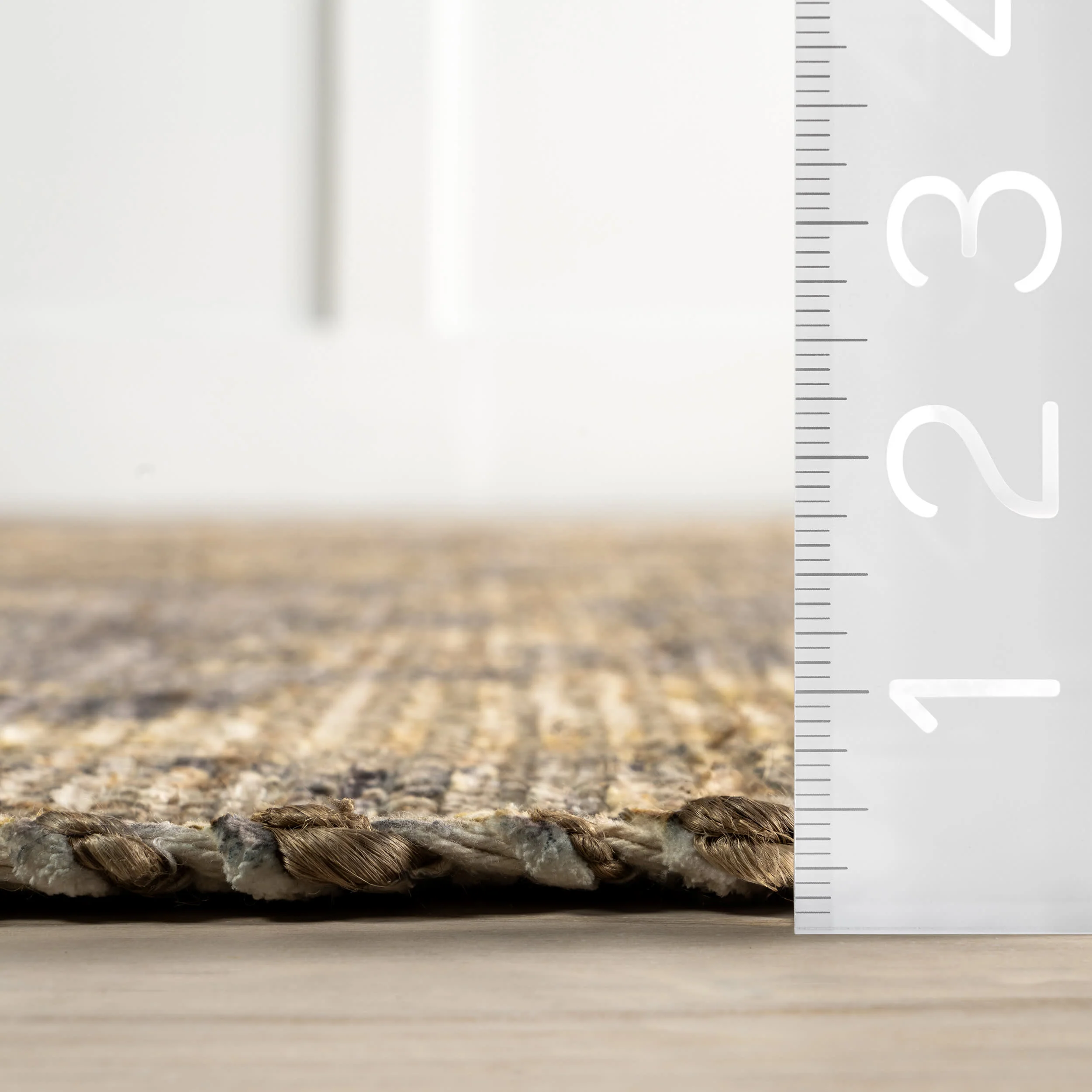 Marigold Tasseled Rug | Dark Brown - Image 5