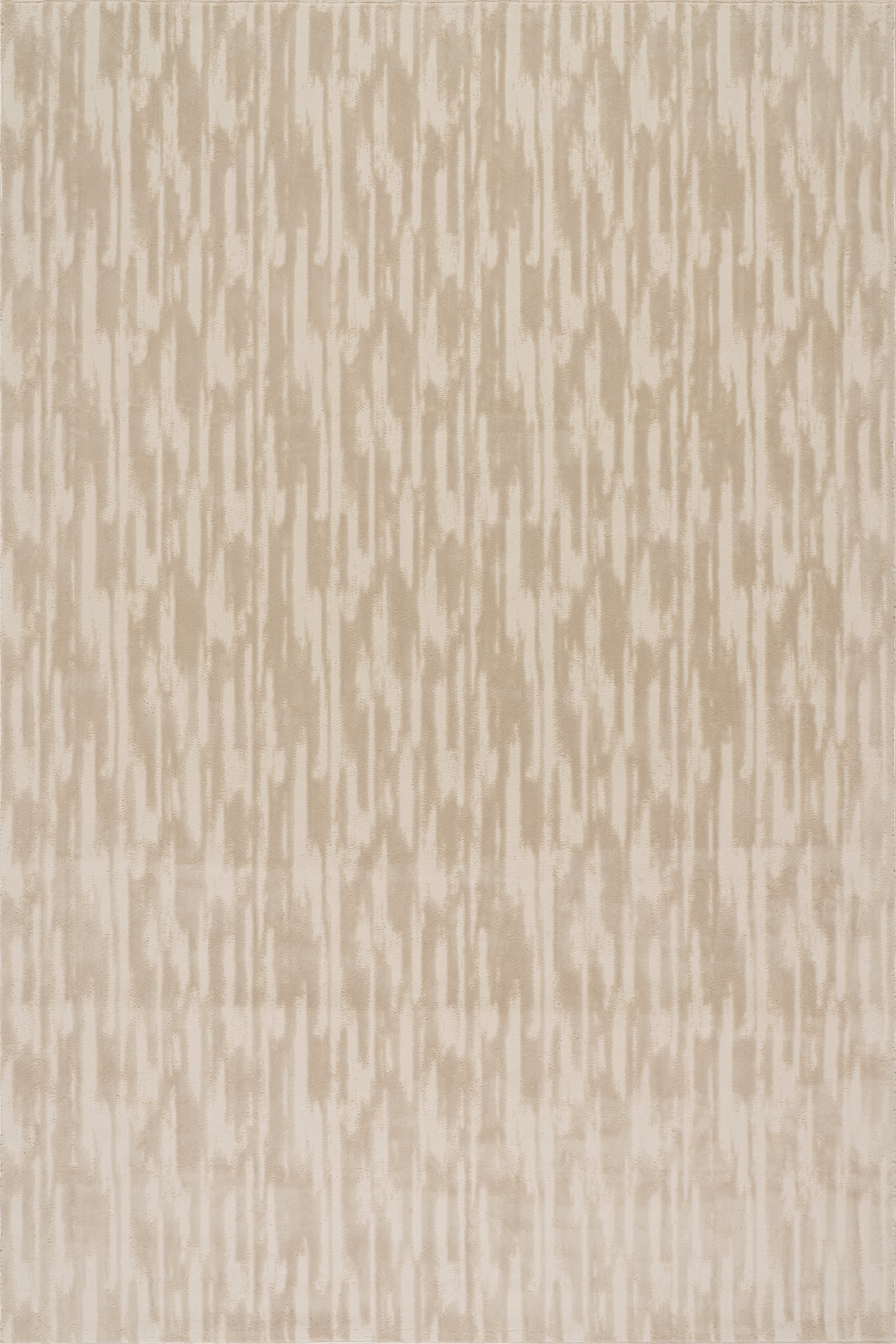 Marish Abstract Plush Textured Washable Rug | Cream
