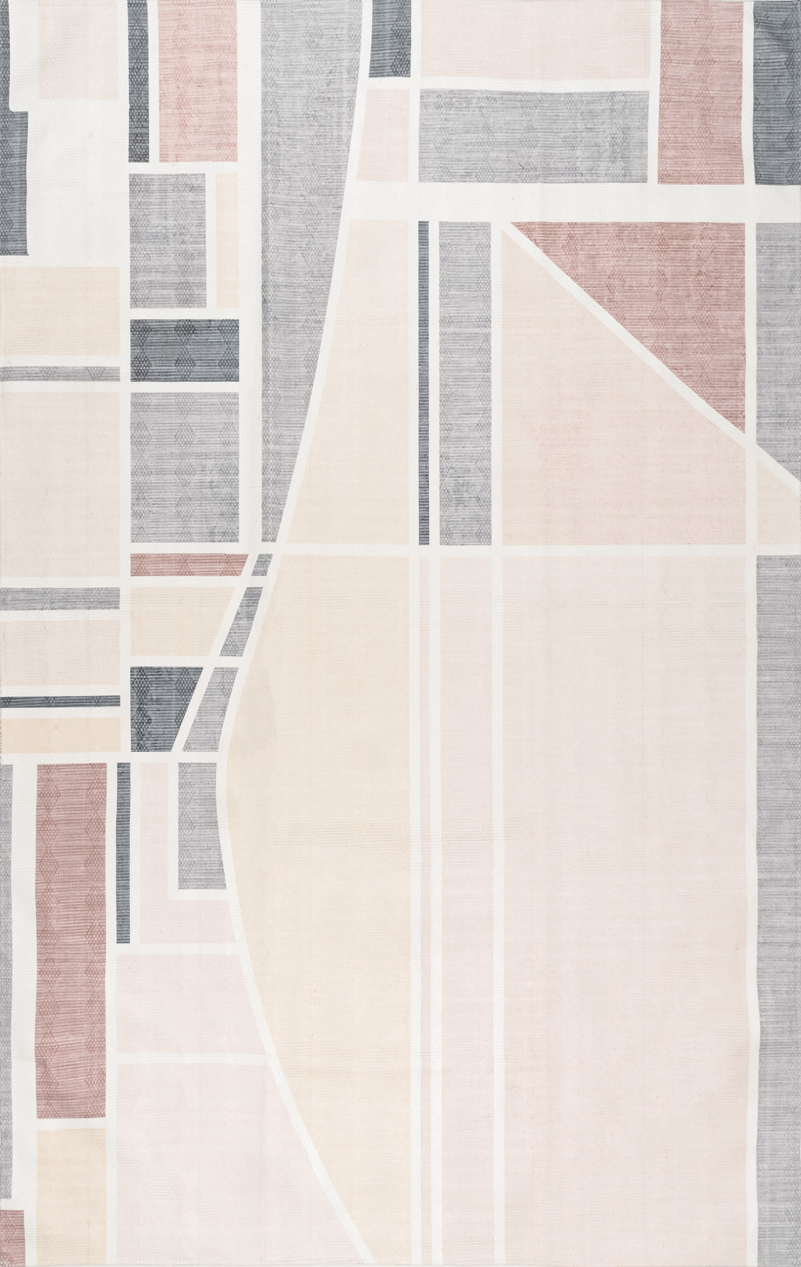 Marla Washable Graphic Rug | Light Beige