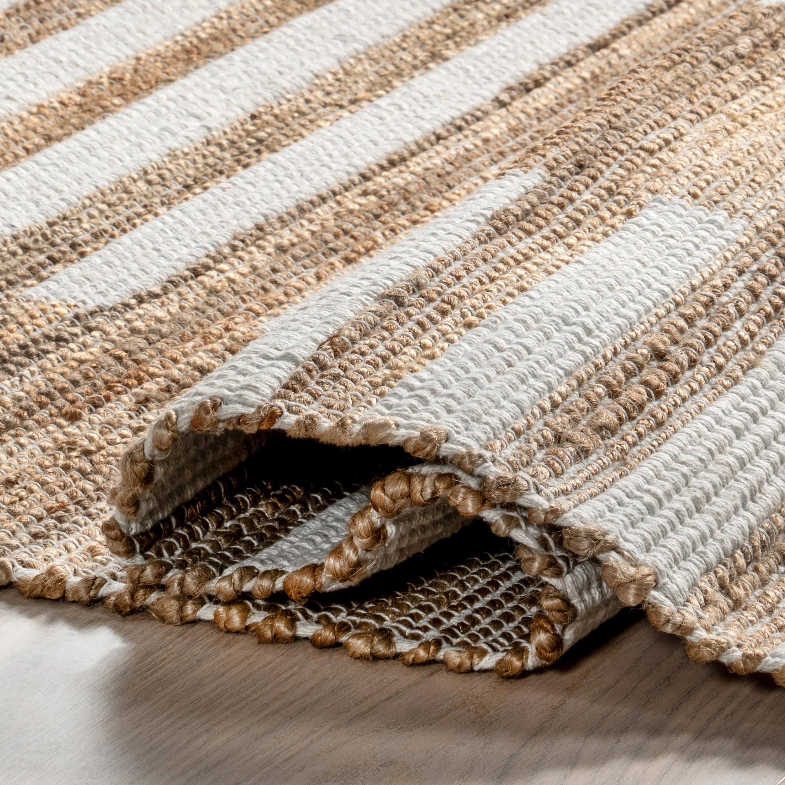 Marybeth Wavering Stripes Rug | Natural - Image 6