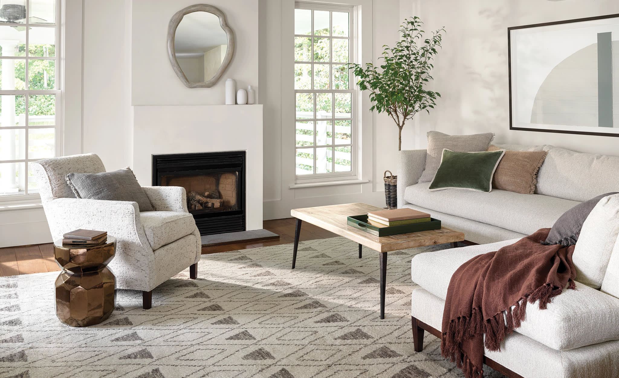 Masinissa Hand Knotted Wool Rug | Natural - Image 4
