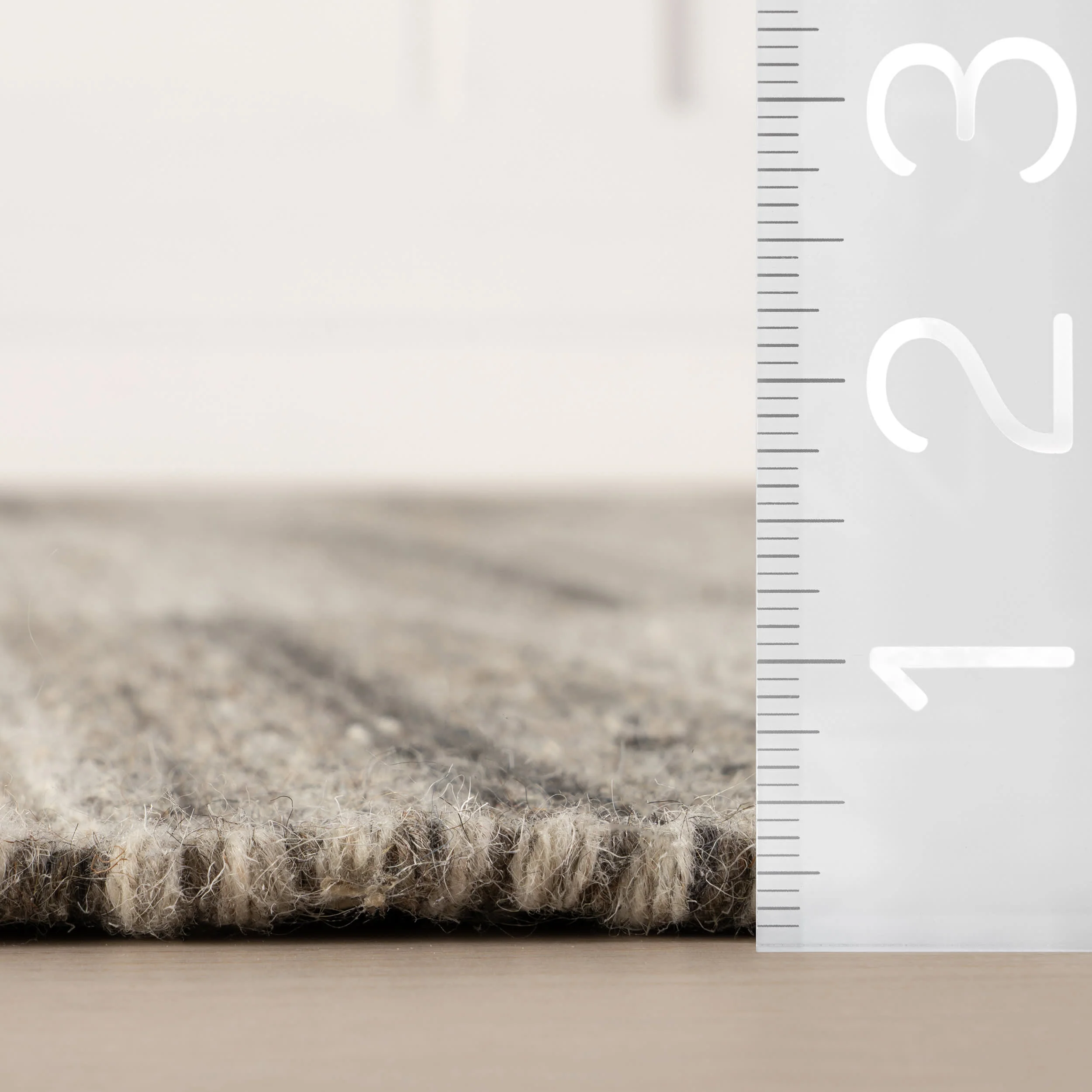 Mateo Striped Wool Cozy Rug by Nate Berkus | Brown - Image 5