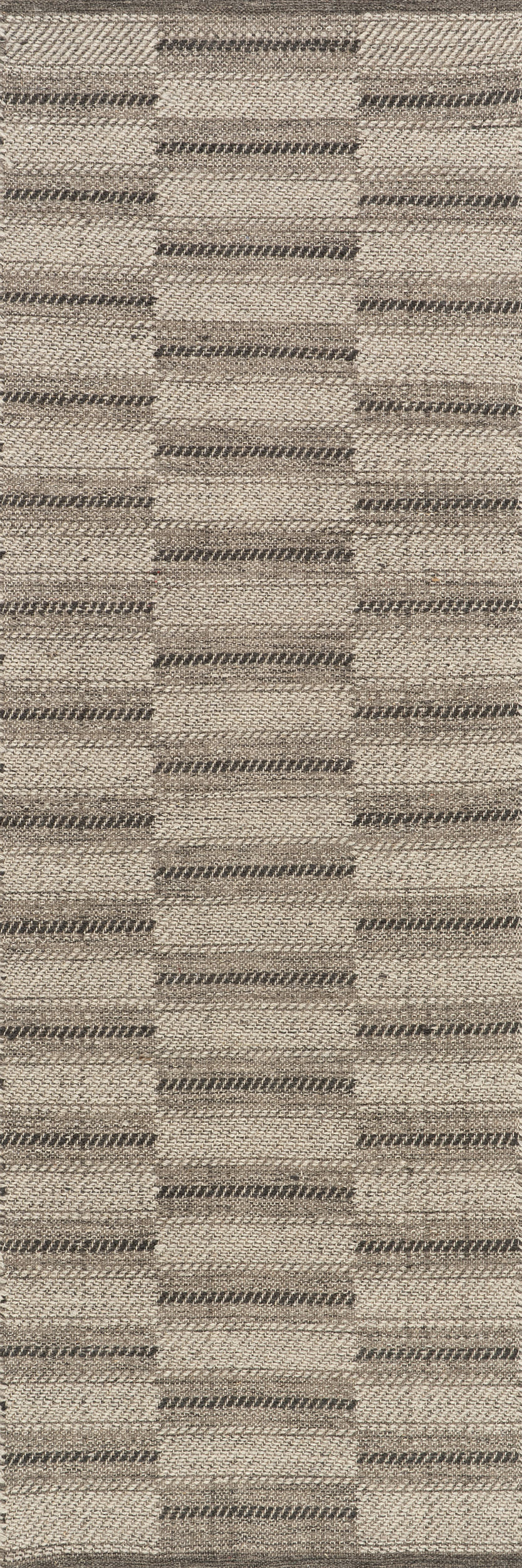 Mateo Striped Wool Cozy Rug by Nate Berkus | Brown