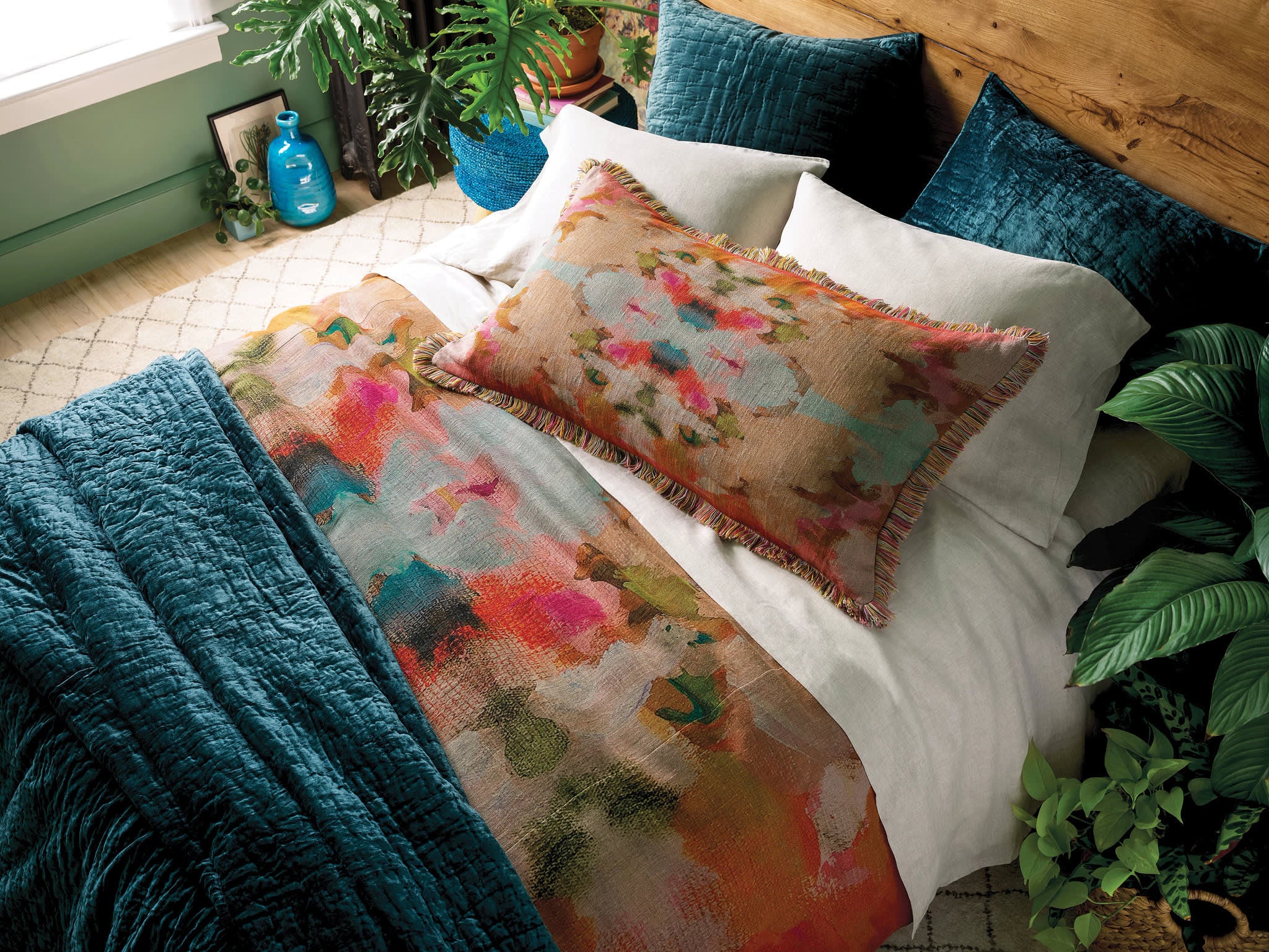 Matte Velvet quilted sham | Juniper - Image 3