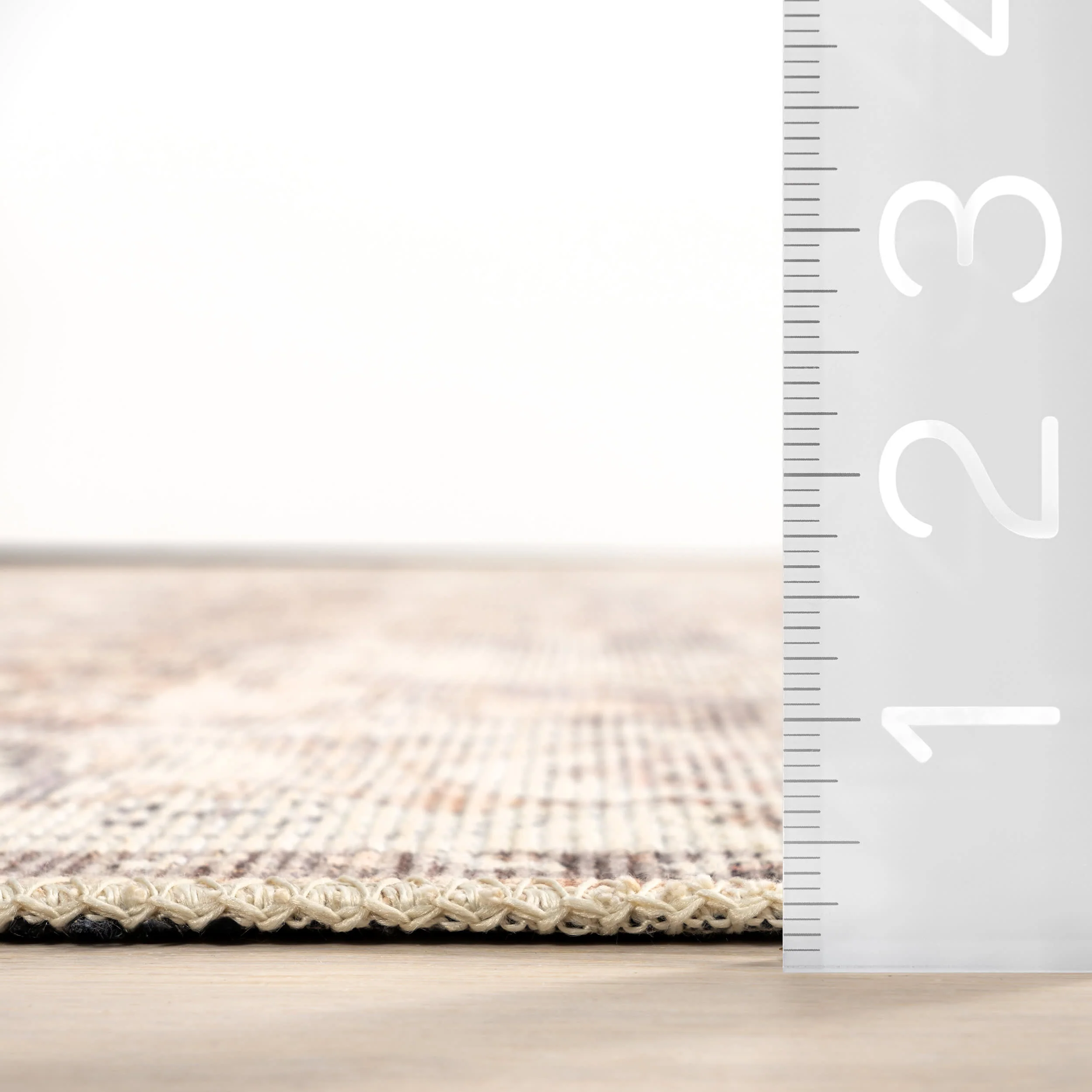Mattie Medallion Washable Rug | Beige - Image 6