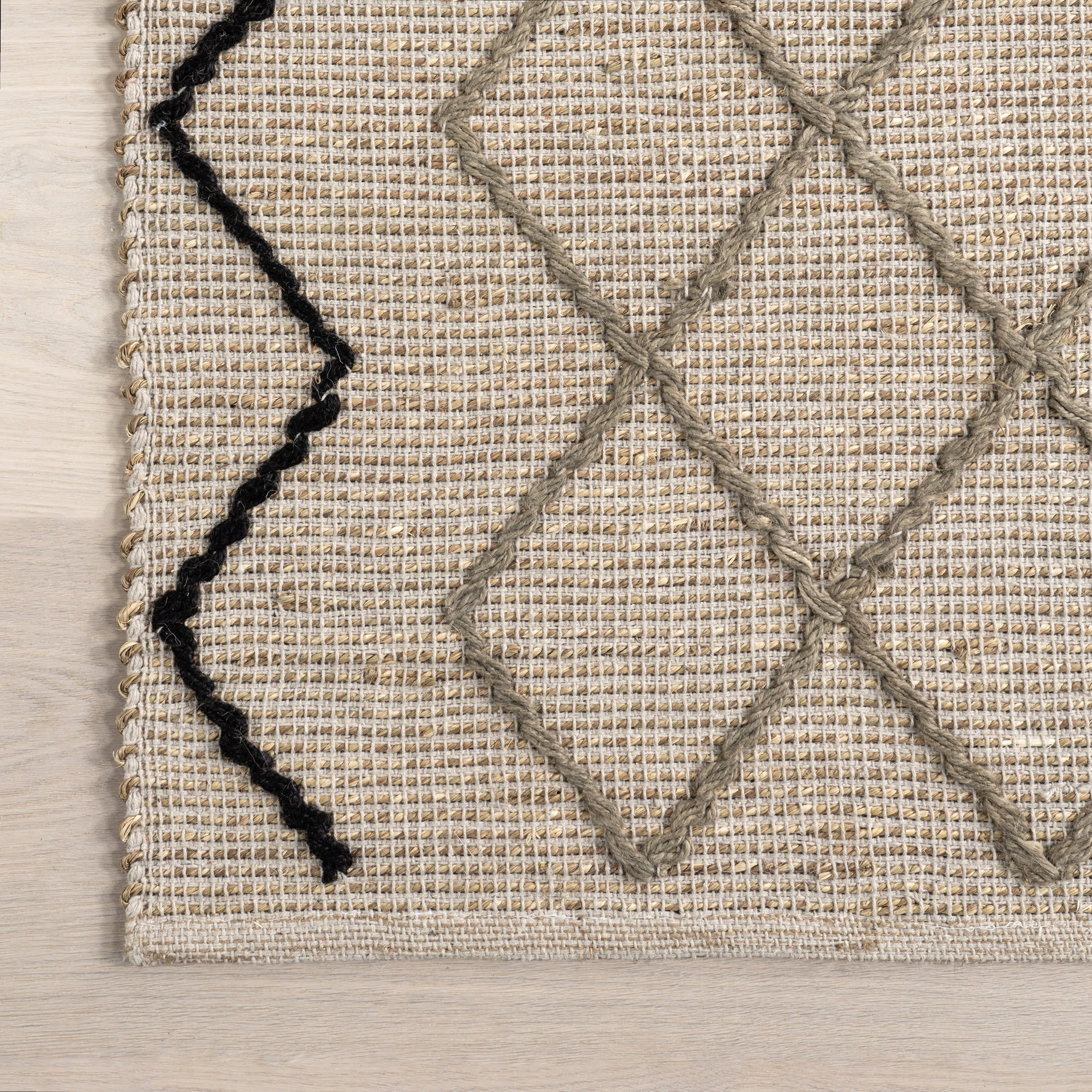 Maudie Trellis Jute-Blend Rug | Ivory - Image 3