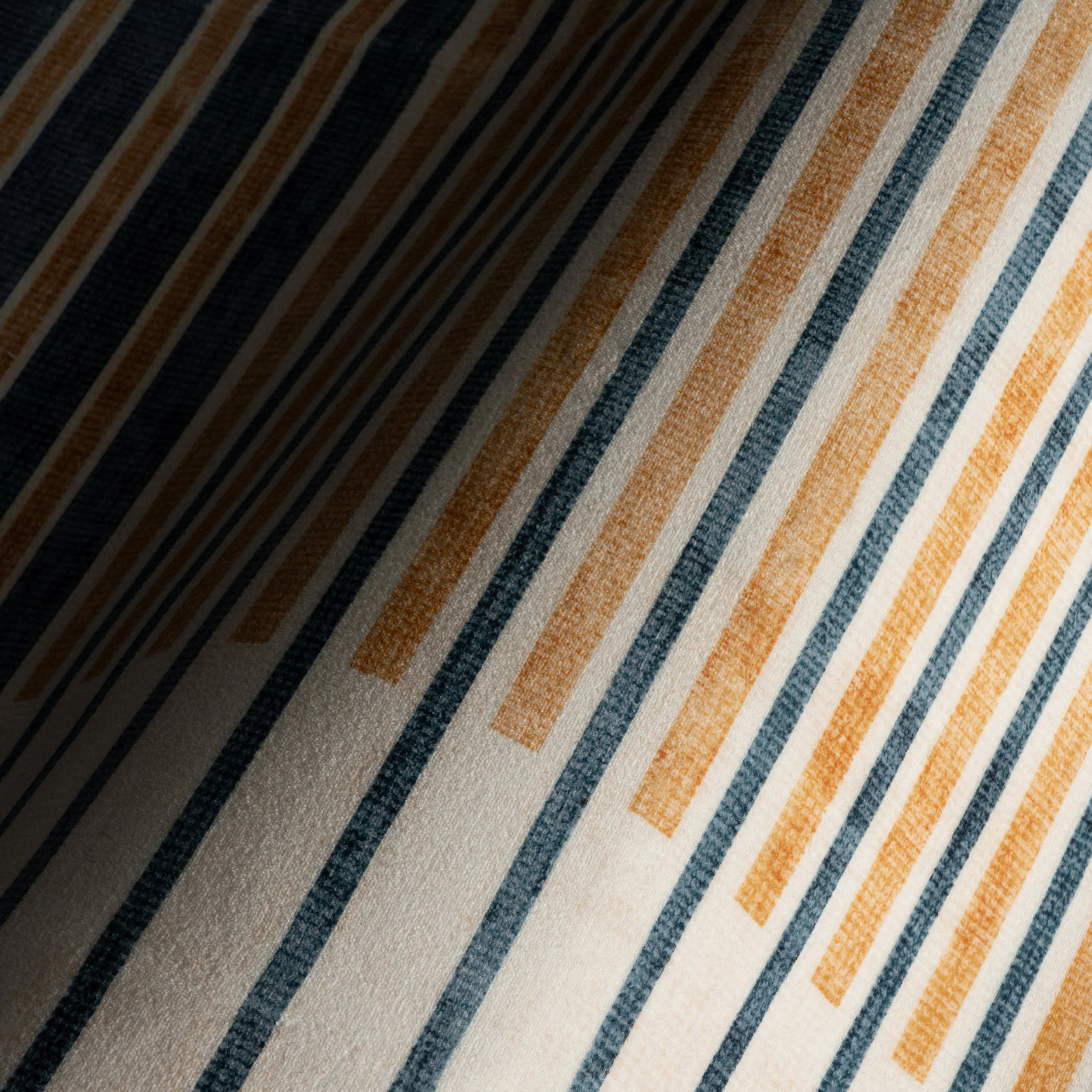 Mauzi Modern Striped Washable Rug | Golden - Image 3