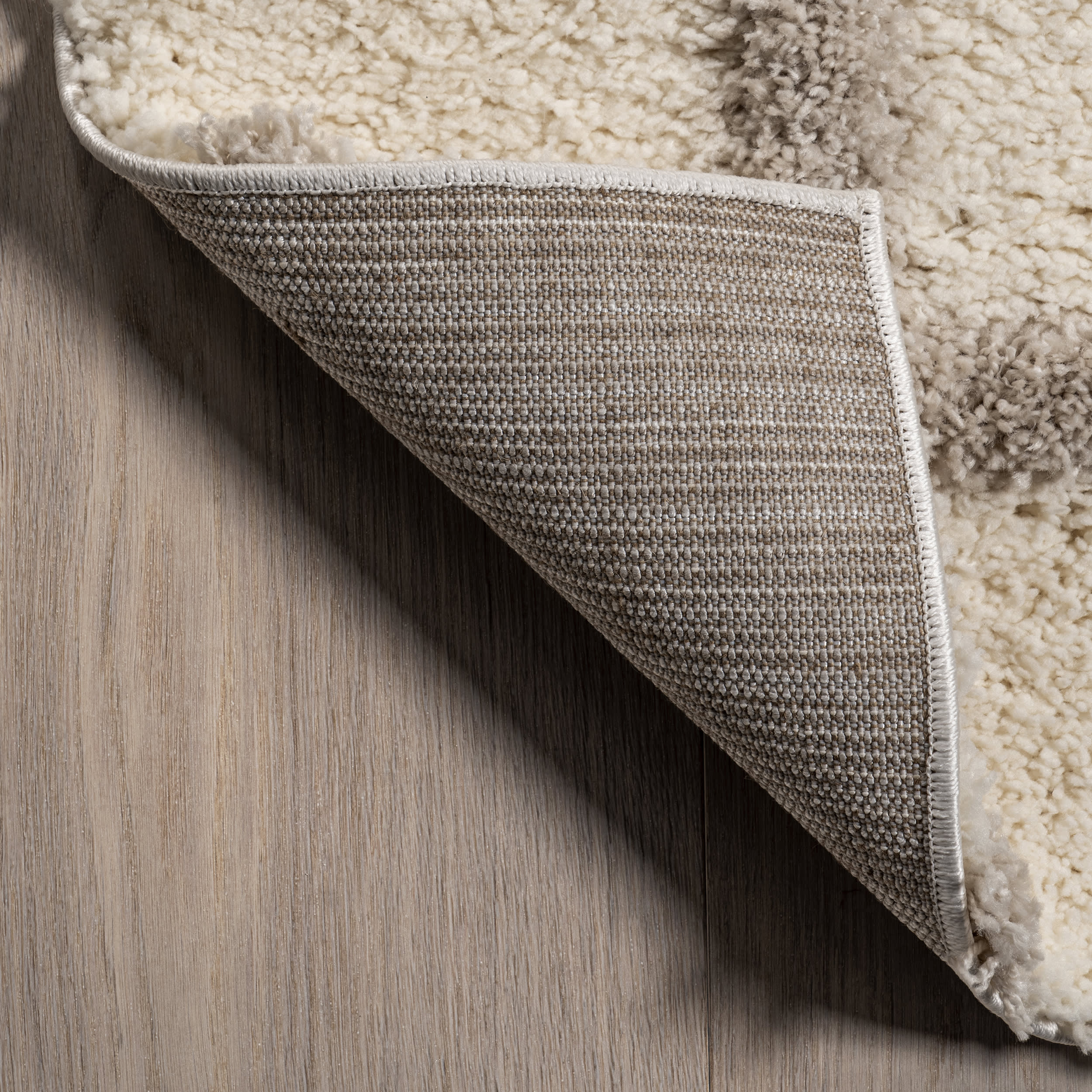 Maverick Checkered Texture Rug | Beige - Image 6