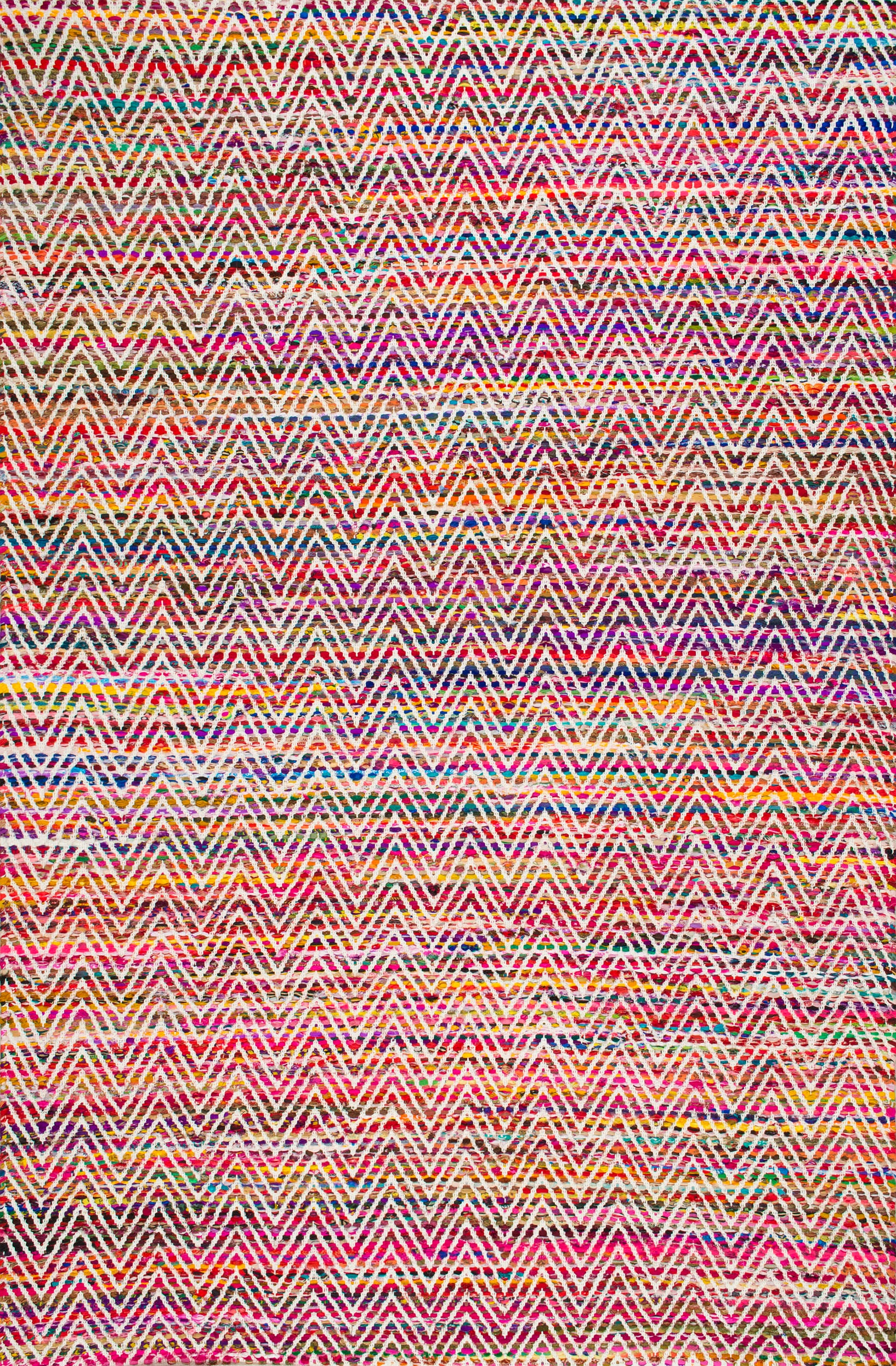 Maxine Chromatic Chevron Rug | Magenta
