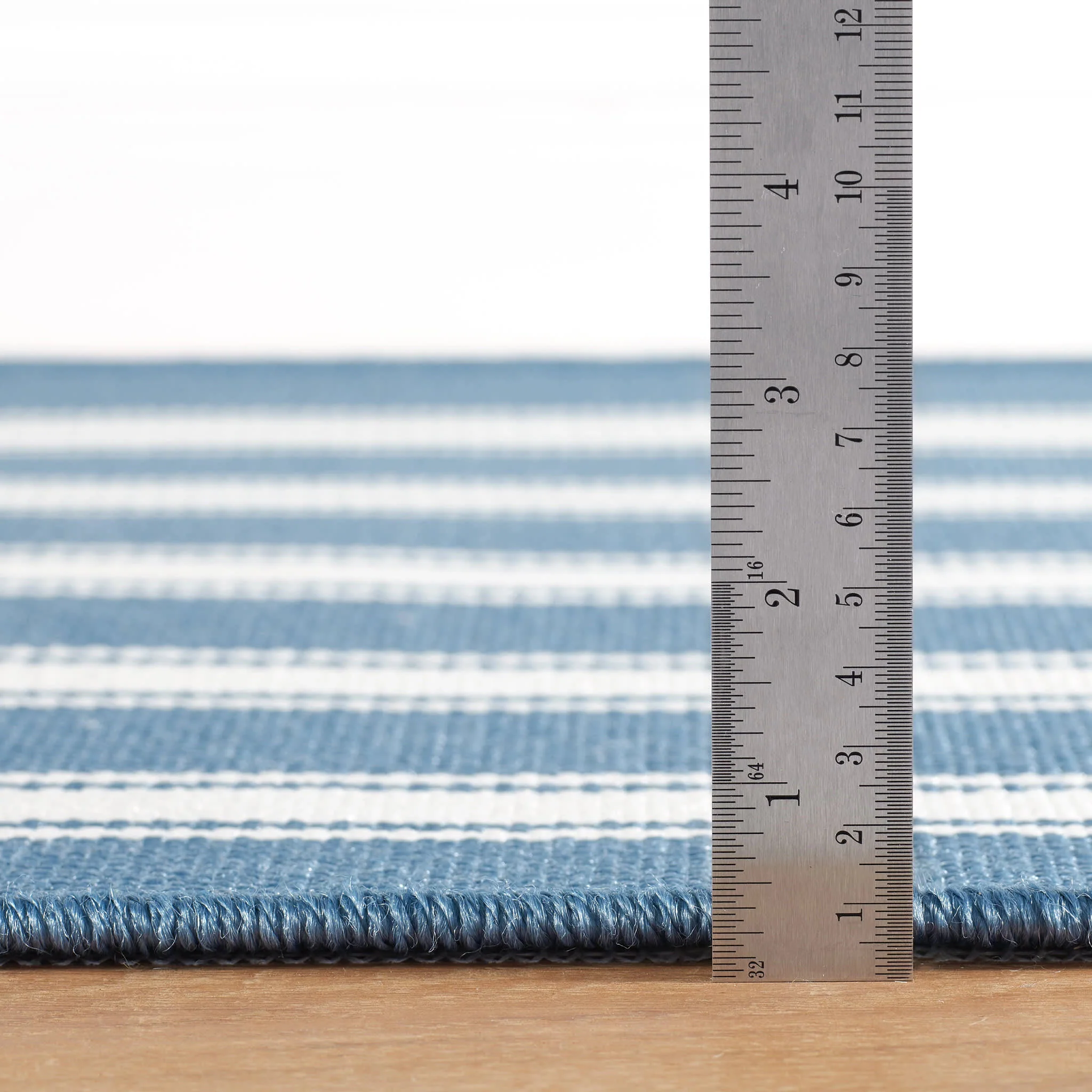 Maysville Stripe Woven Indoor/Outdoor Custom Rug | Slate - Image 4
